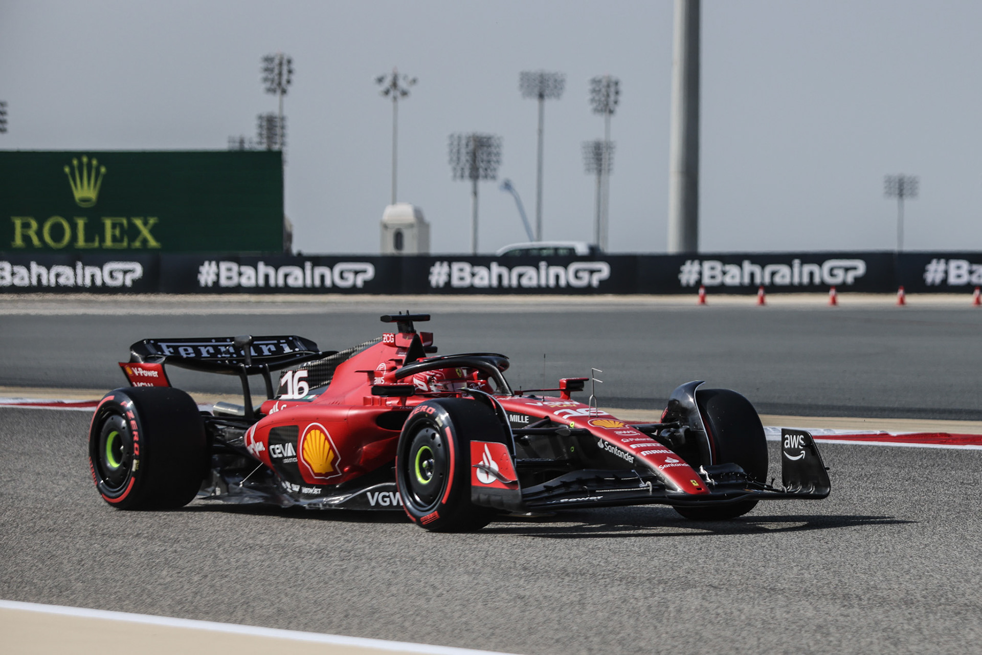 Charles Leclerc (MCO) Scuderia Ferrari; Formel 1 GP Bahrain. Samstag 04.03.2023