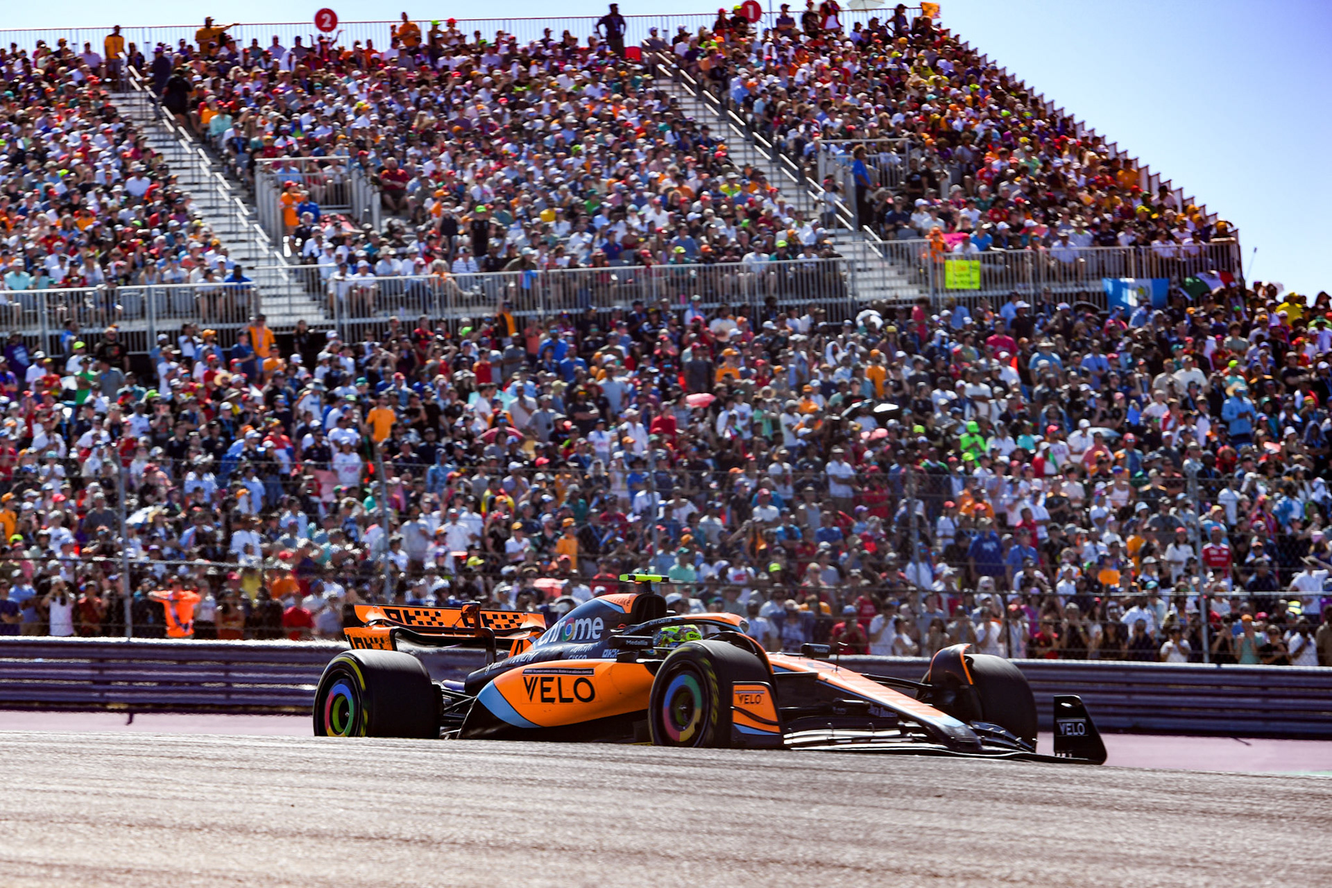 Lando Norris (GBR) McLaren F1 Team; Formel 1 GP USA Austin Texas. Sonntag 22.10.2023