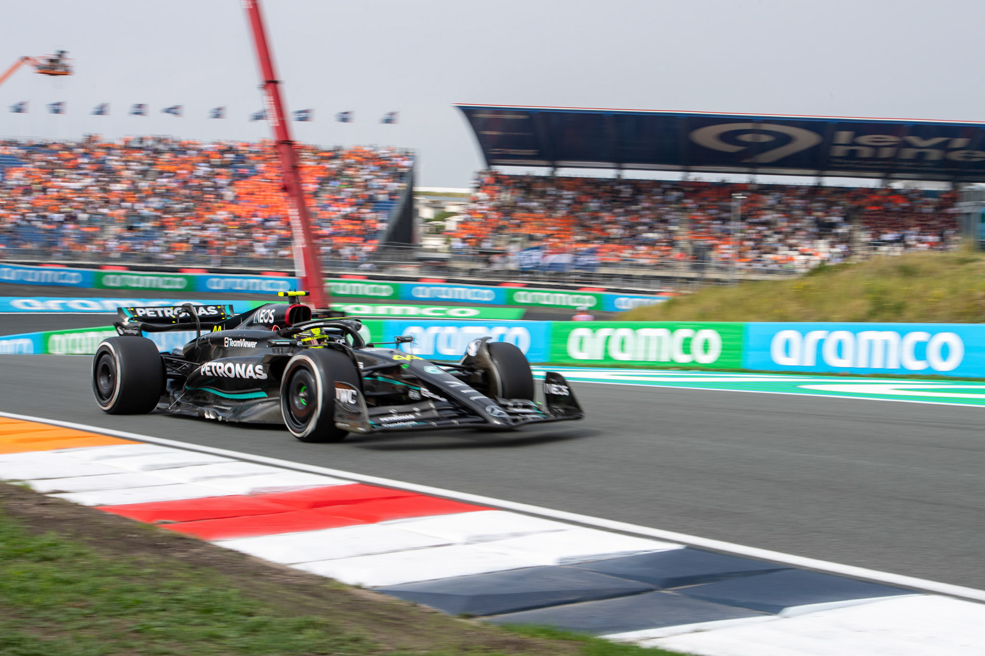 Lewis Hamilton (GBR) Mercedes AMG F1 Team; Formel 1 GP Holland / Zandvoort. Freitag, 25.08.2023