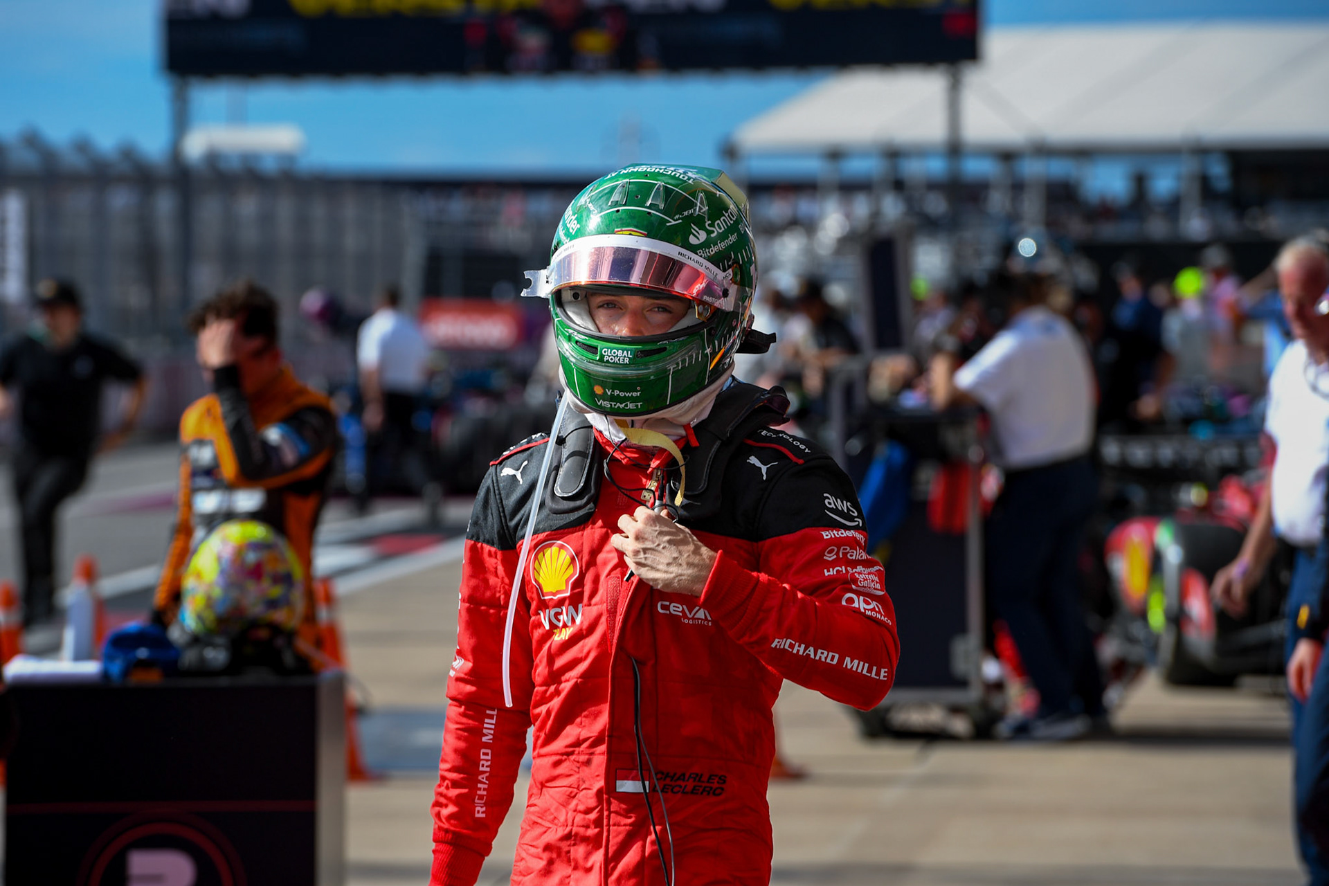 Charles Leclerc (MCO) Scuderia Ferrari;Formel 1 GP USA Austin Texas. Sonntag 22.10.2023