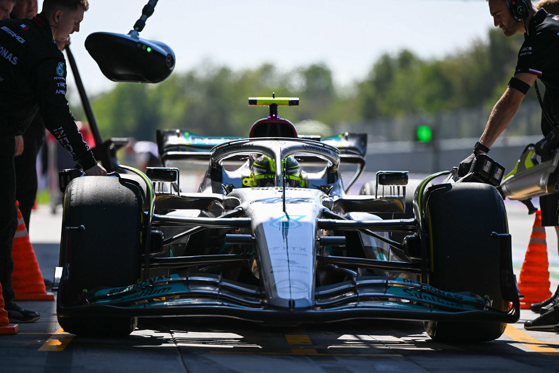 Lewis Hamilton (GBR) Merceds AMG Petronas Formel 1 GP Italien Monza, Samstag, 10.09.2022