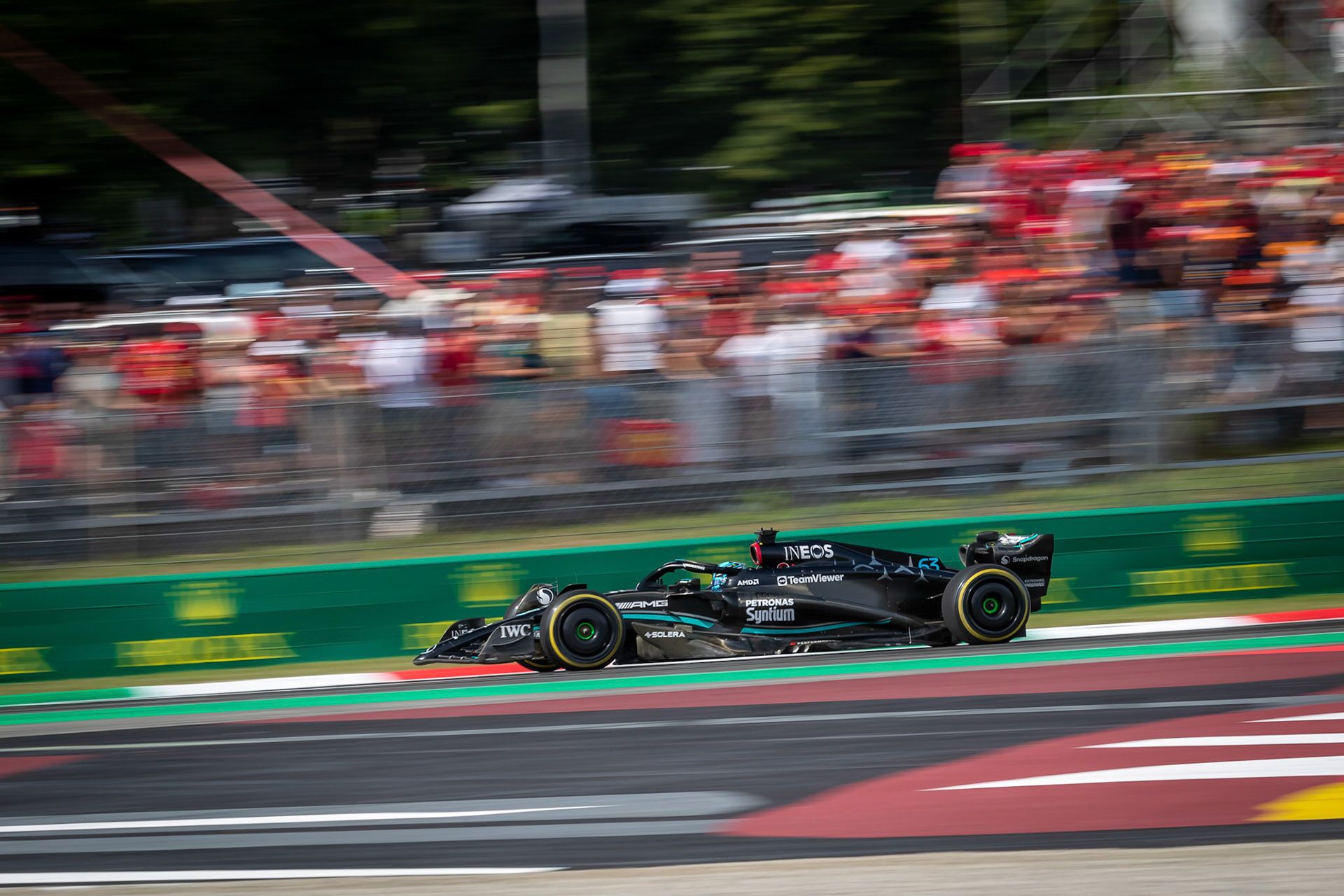 George Russell (GBR) Mercedes AMG F1 Team; Formel 1 GP Italien / Monza. Sonntag, 03.09.2023