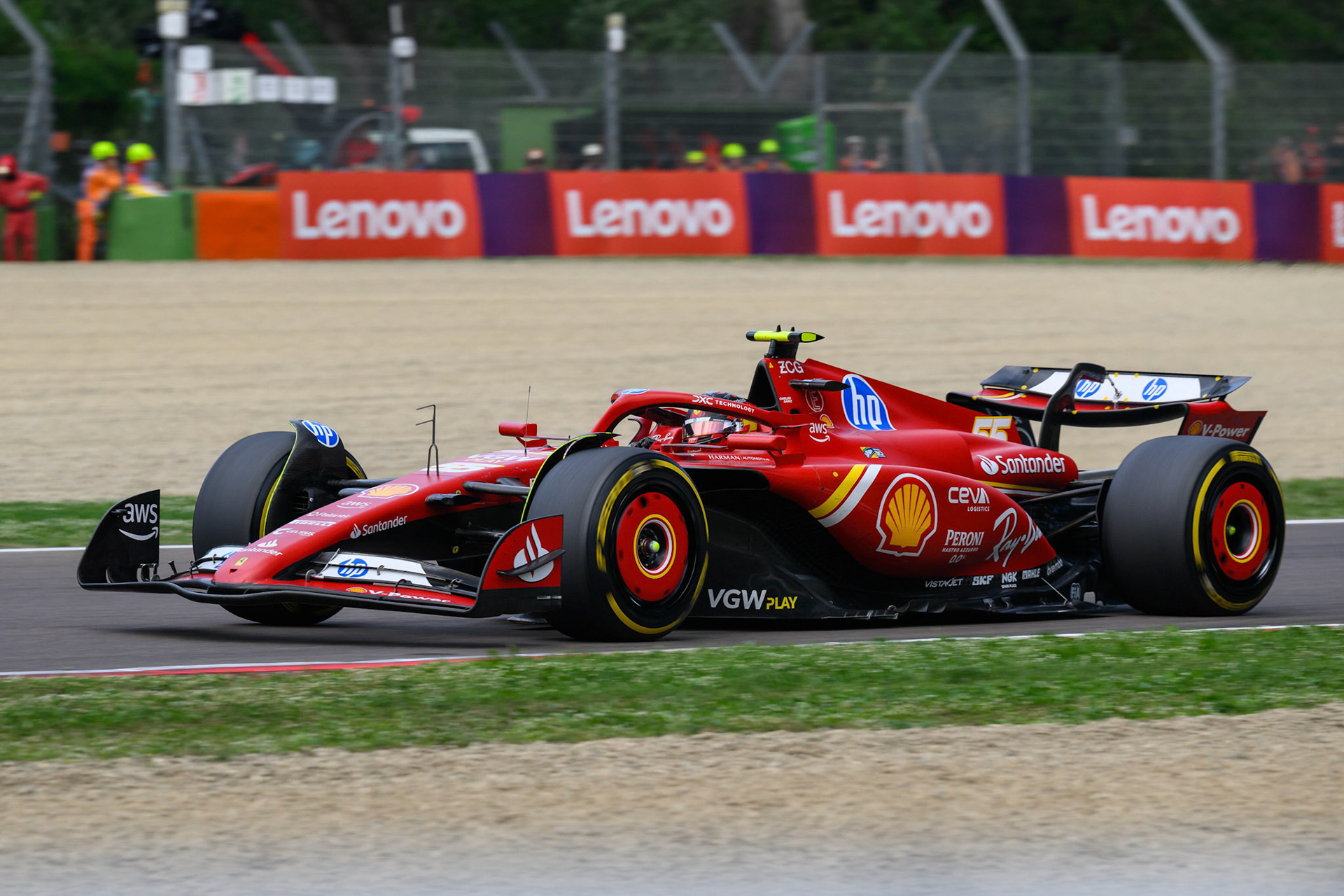 Carlos Sainz #55, Scuderia Ferrari; F1 GP Imola / Italien Sonntag, 19.05.2024