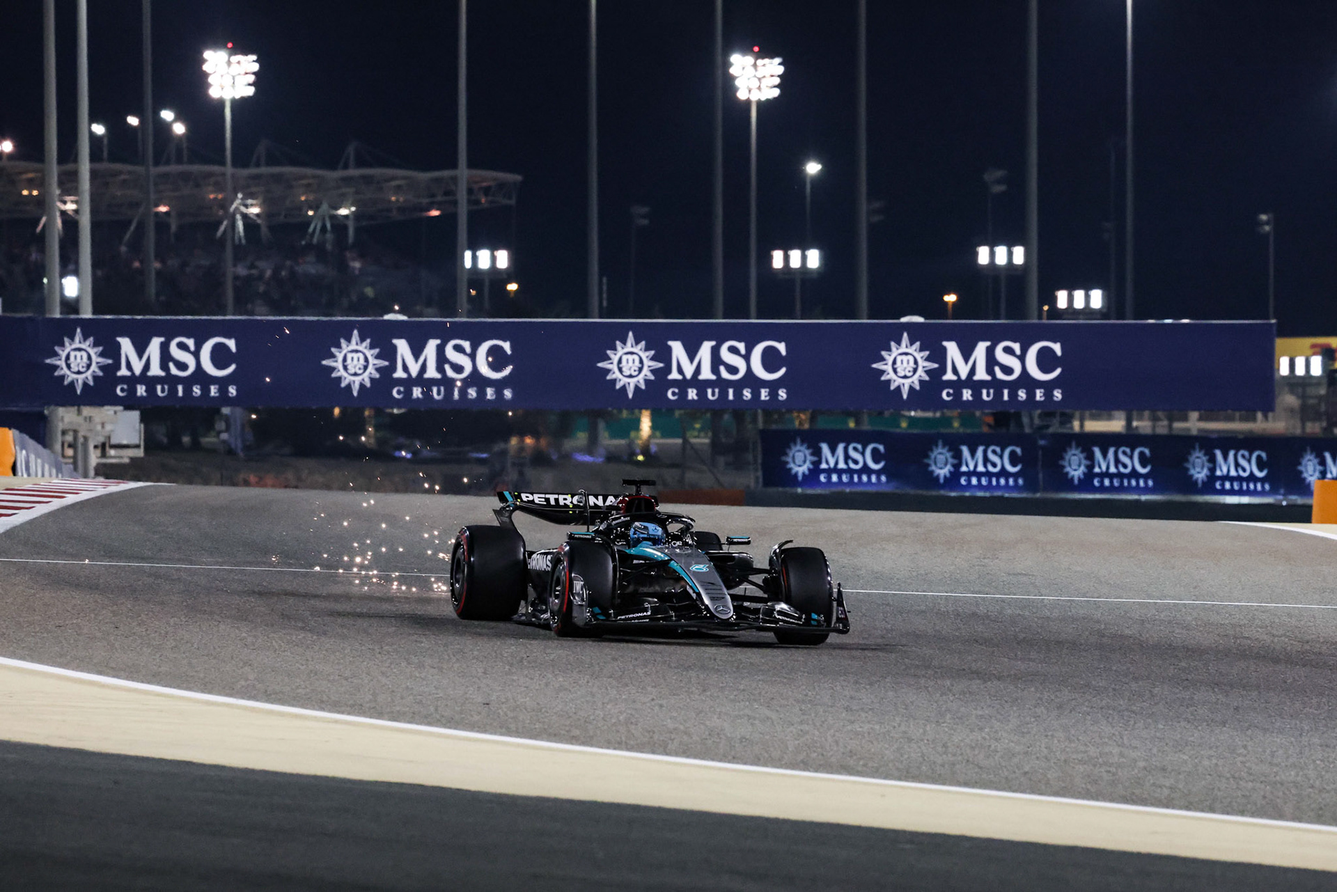 George Russell #63, Mercedes-AMG Petronas F1 Team; Formel 1 GP Bahrain. Samstag 02.03.2024
