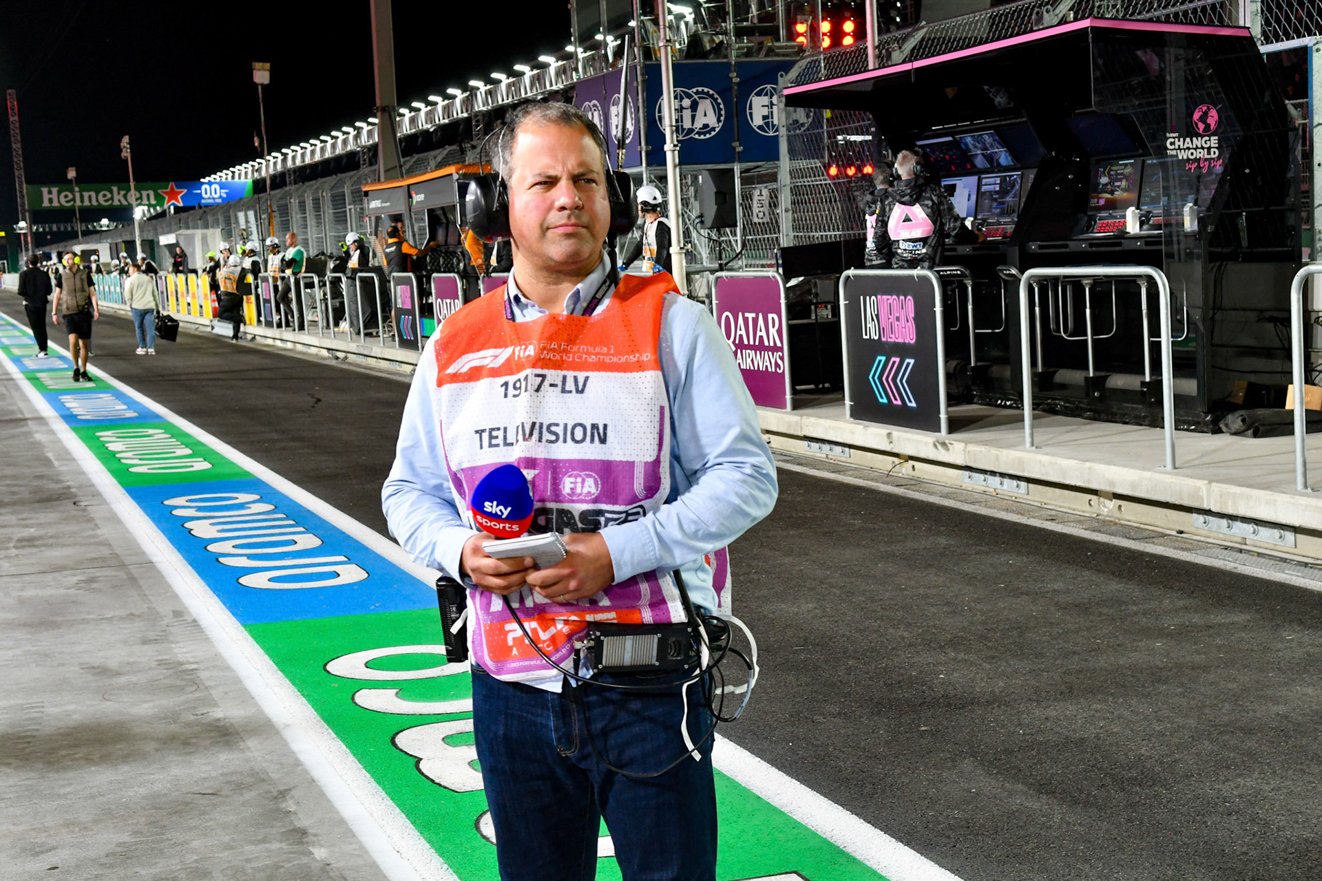 Ted Kravitz; Formel 1 GP USA Las Vegas. Samstag 18.11.2023