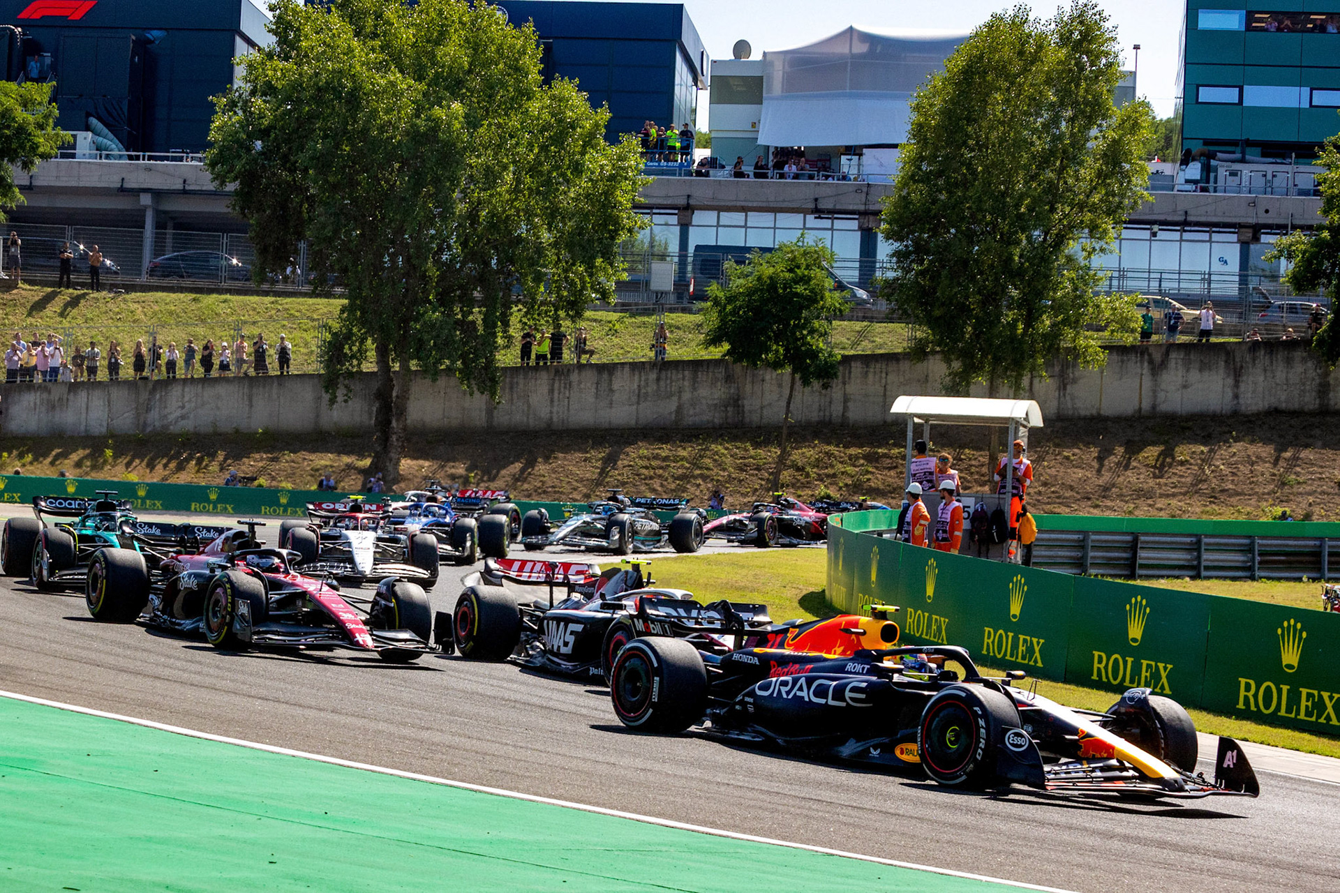 Rennstart; Formel 1 GP Budapest / Ungarn. Sonntag, 23.07.2023