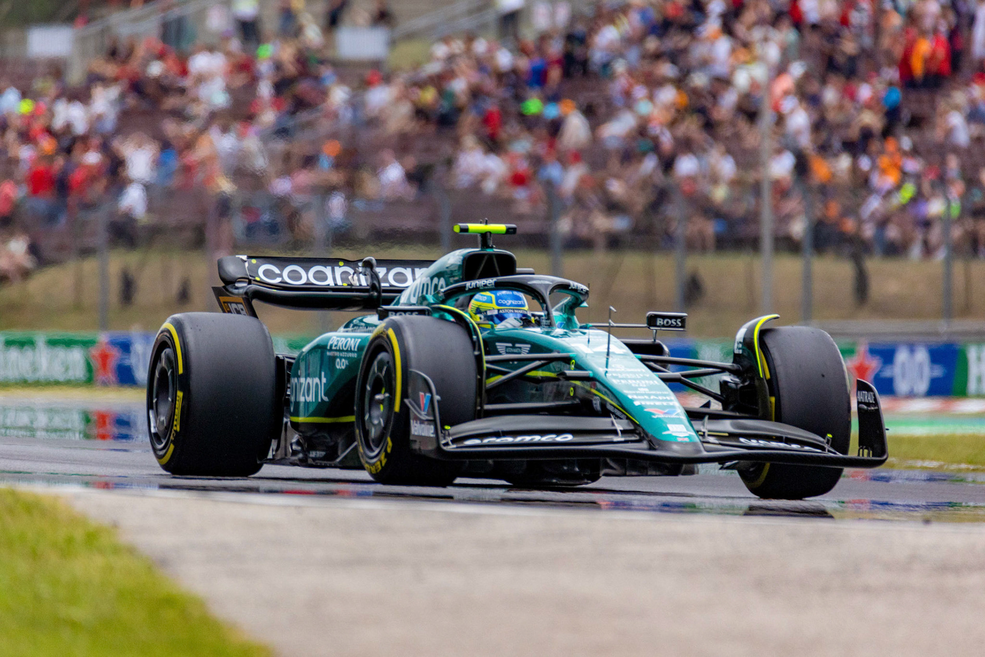 Fernando Alonso (ESP) Aston Martin Formula One Team; Formel 1 GP Budapest / Ungarn. Feitag, 21.07.2023