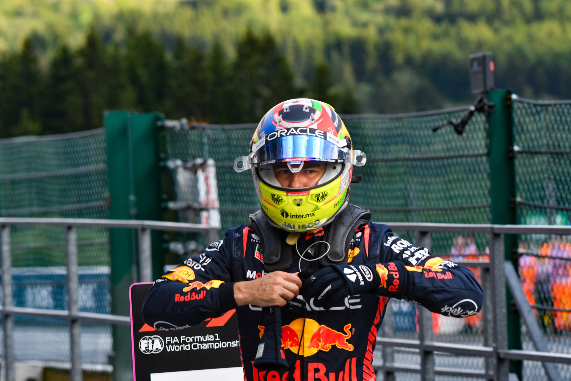 Sergio Perez (MEX) Red Bull Racing; Formel 1 GP Spa Francorchamps/ Belgien. Freitag, 28.07.2023