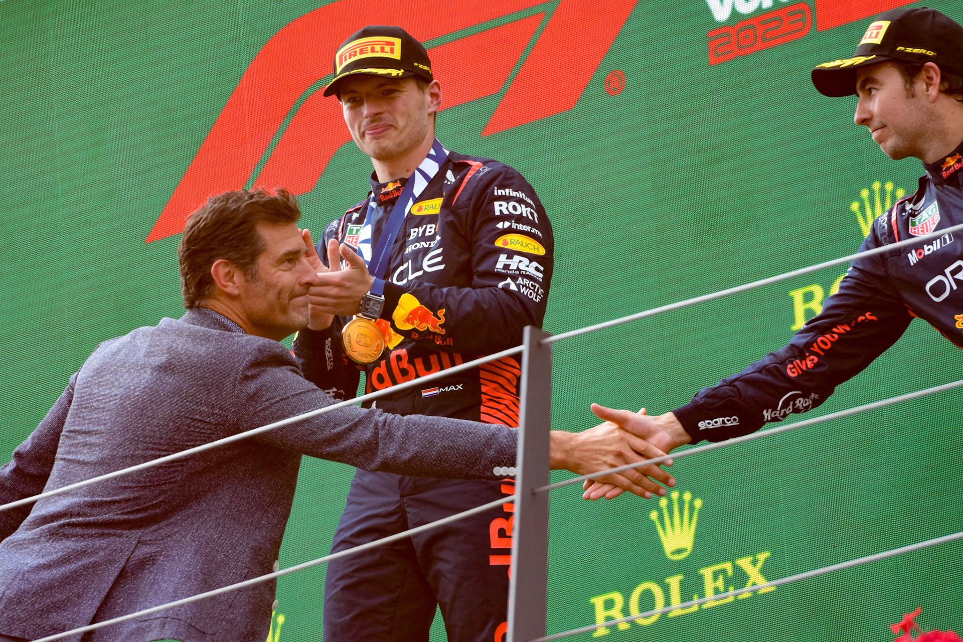Siegerehrung, Podium; Formel 1 GP Austria / Österreich. Sonntag, 02.07.2023