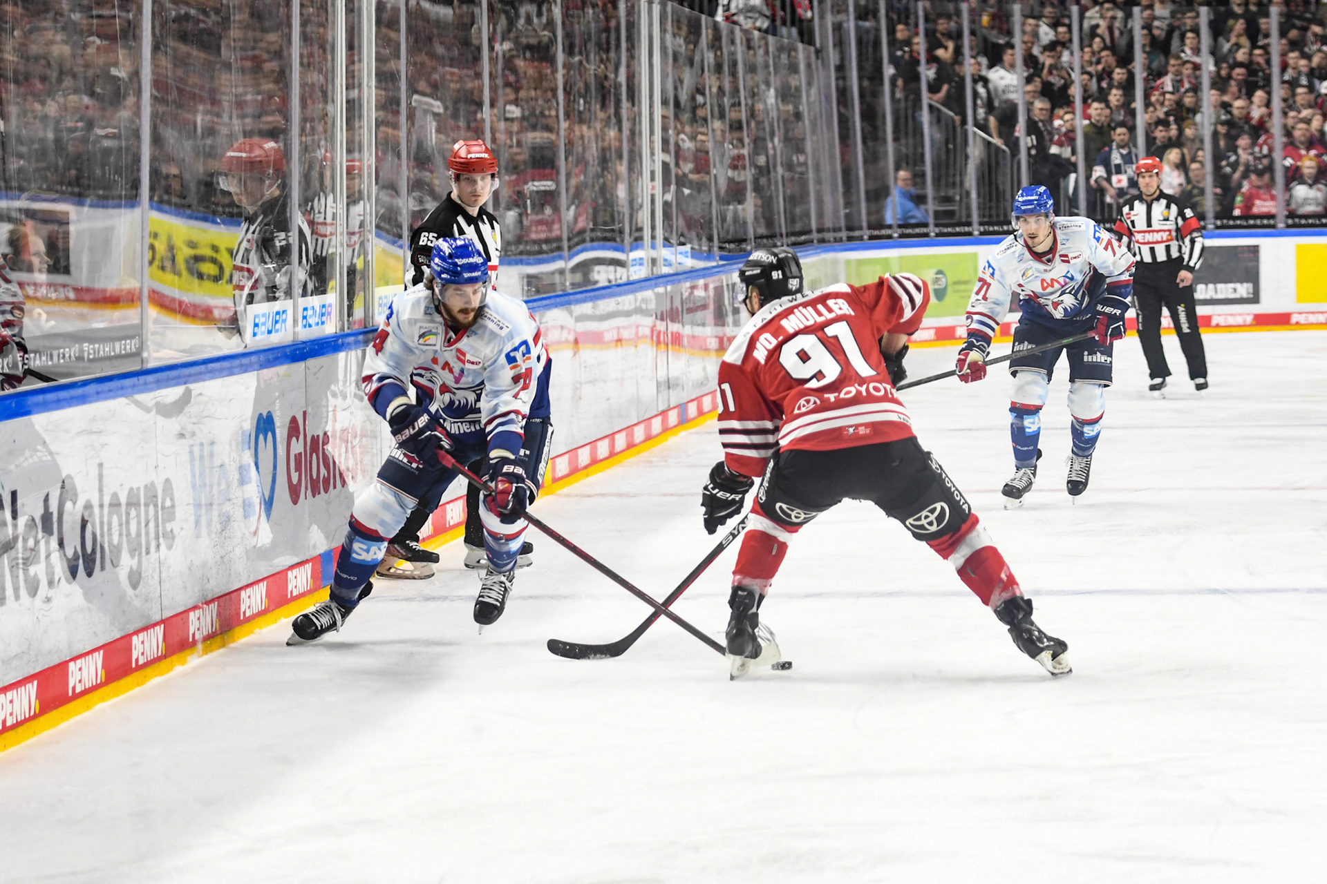 Ryan Macinnis; DEL Kölner Haie - Adler Mannheim, 17.03.2023