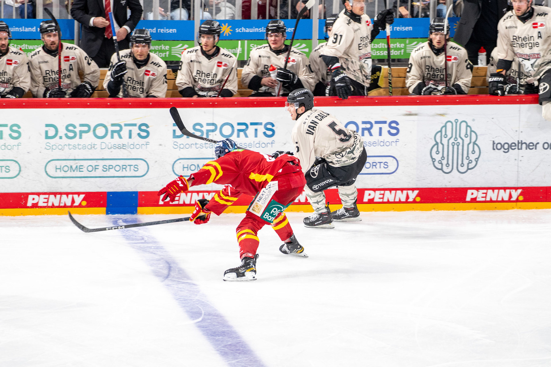 Robin van Calster; DEL Düsseldorfer EG - Kölner Haie, 25.02.2024