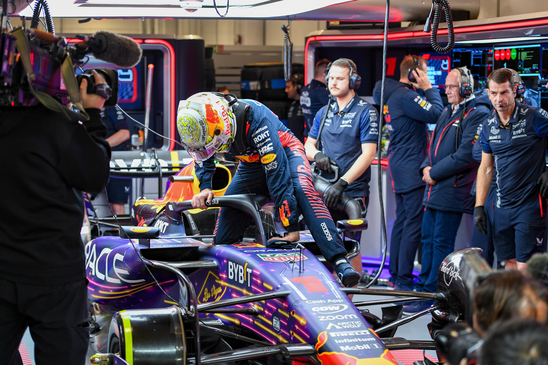 Max Verstappen (NED) Red Bull Racing;Formel 1 GP USA Las Vegas. Samstag 18.11.2023