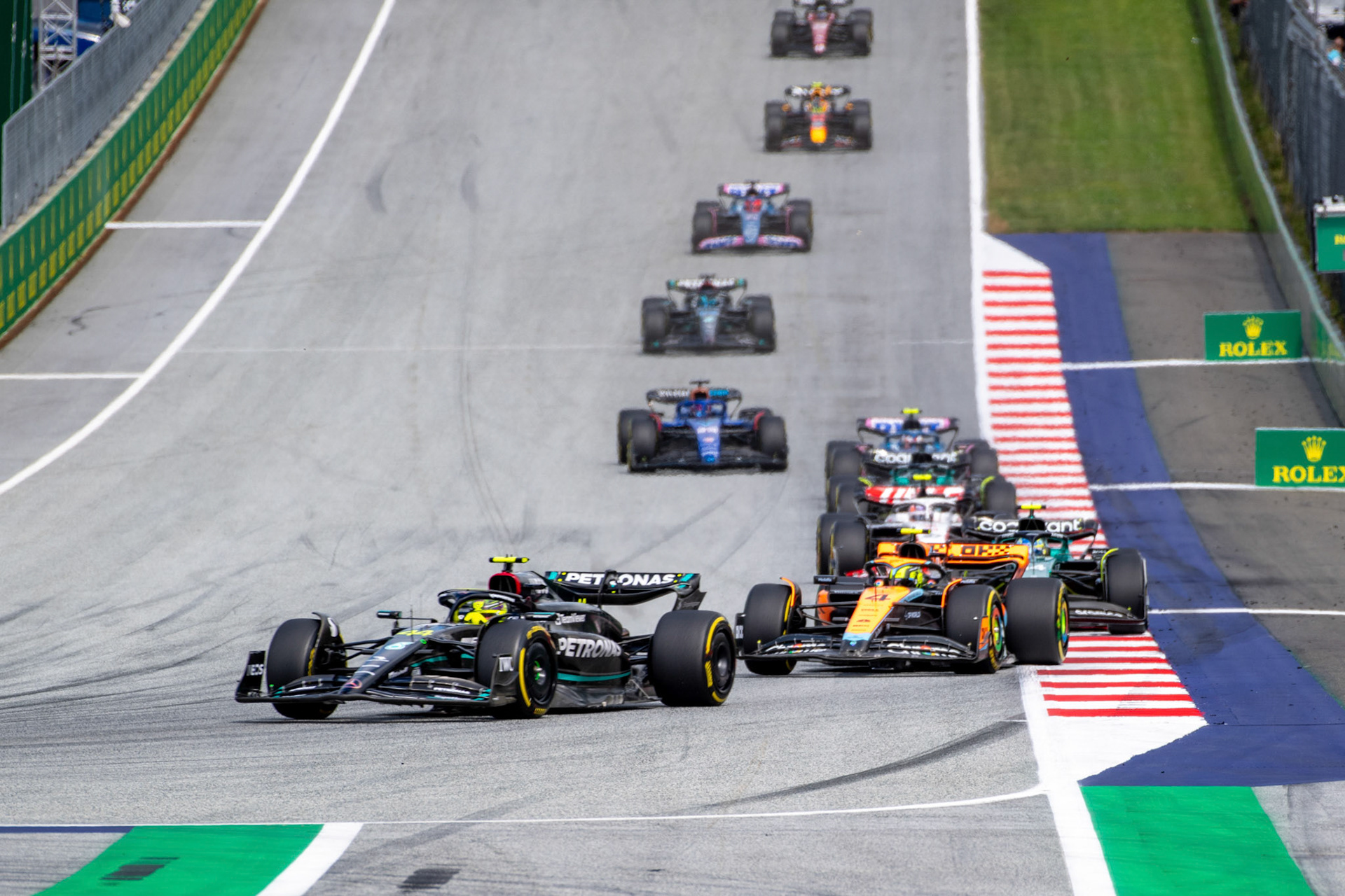 Lewis Hamilton (GBR) Mercedes AMG F1 Team; Formel 1 GP Austria / Österreich. Sonntag, 02.07.2023