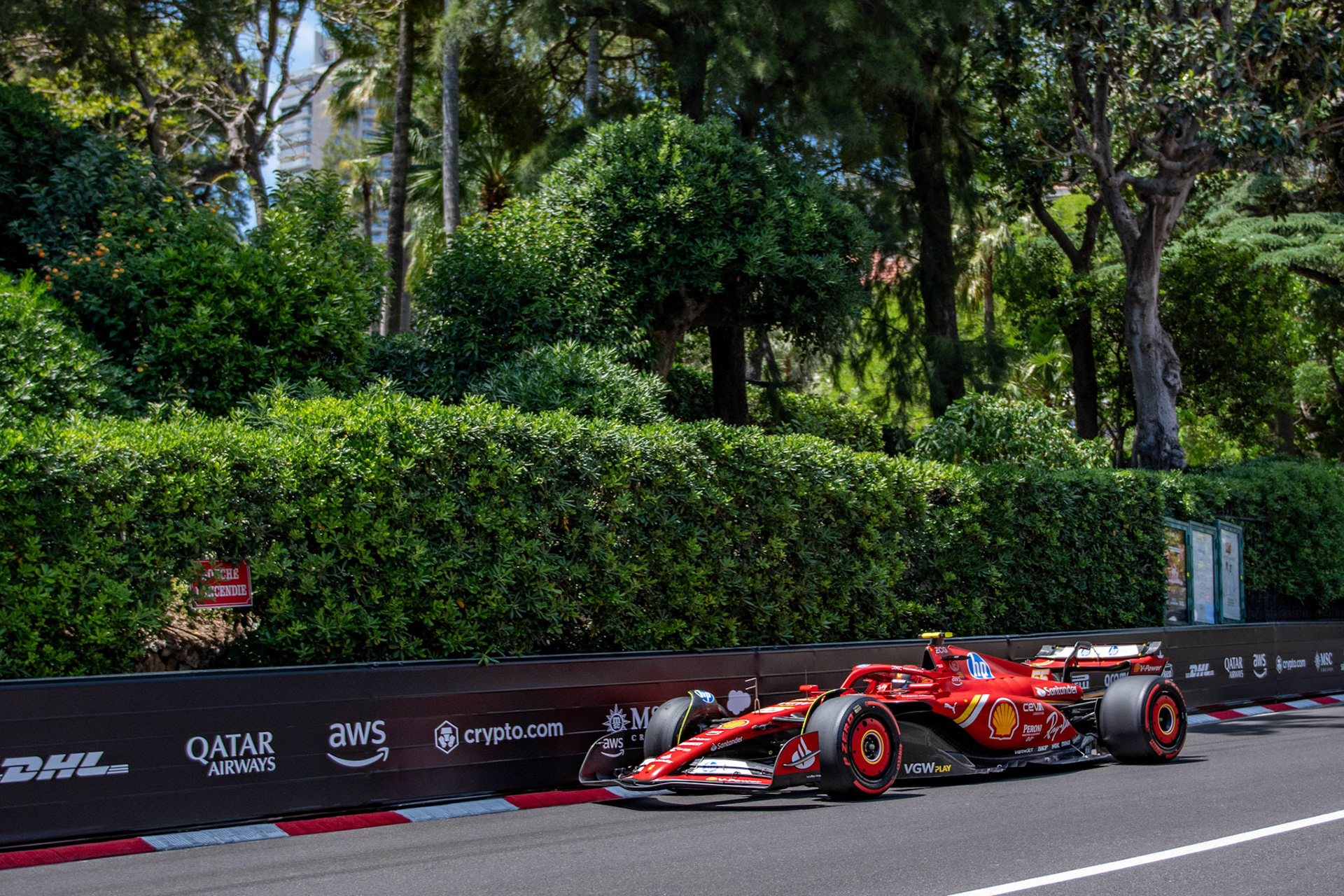 Carlos Sainz #55, Scuderia Ferrari; Formel1 GP Monaco Samstag, 25.05.2024