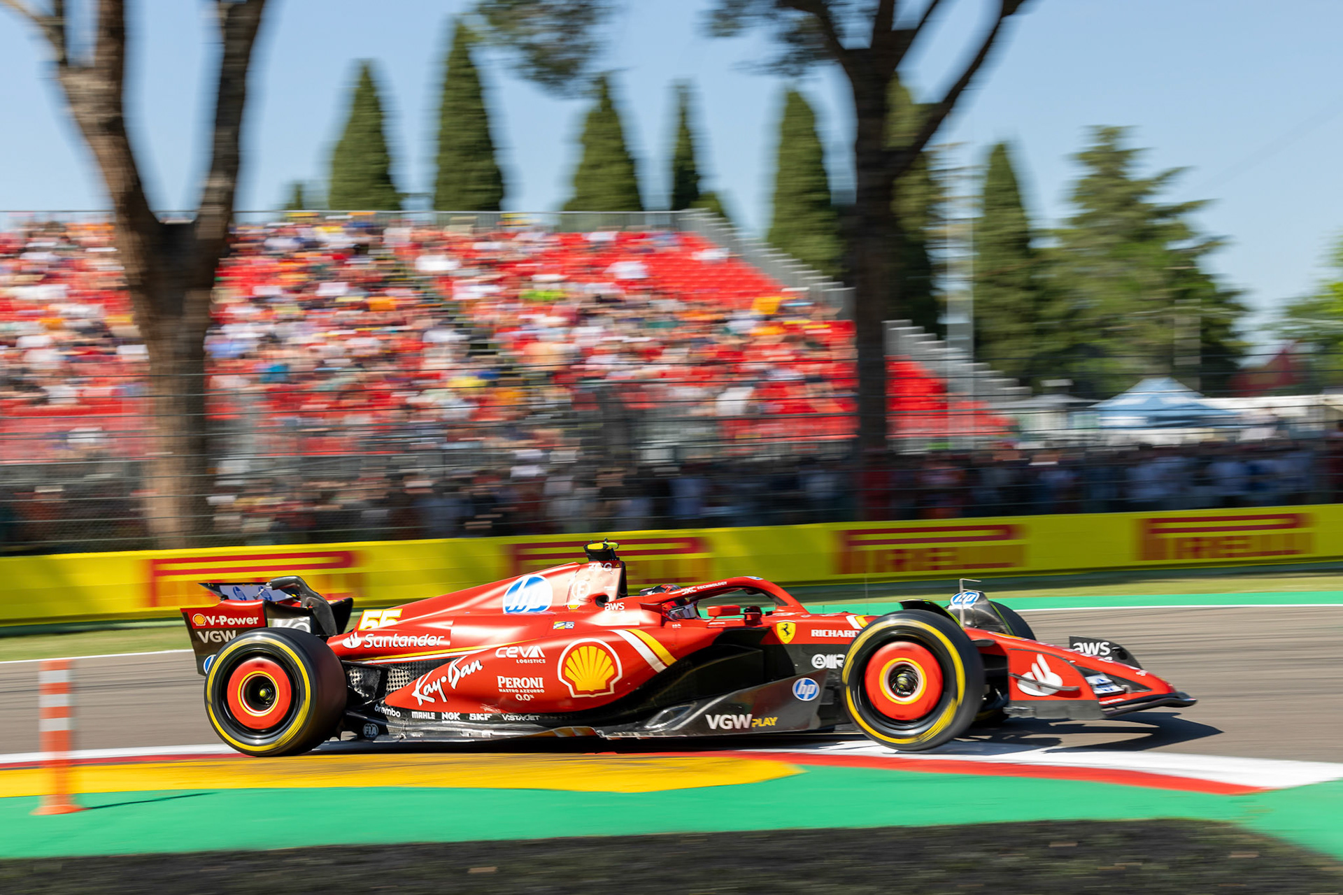 Carlos Sainz #55, Scuderia Ferrari; F1 GP Imola / Italien Samstag, 18.05.2024