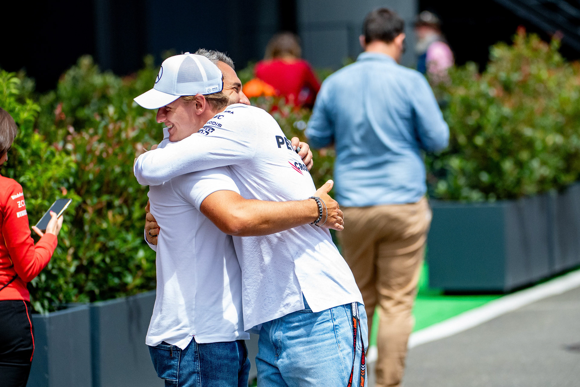 Mick Schumacher und Timo Glock;Formel 1 GP Austria / Österreich. Donnerstag, 27.06.2024