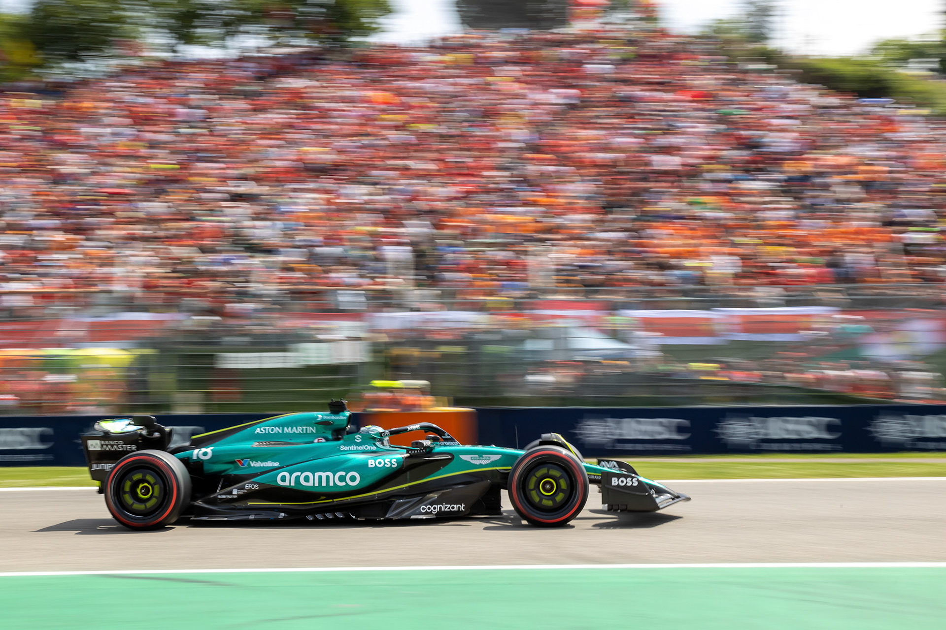 Lance Stroll #18, Aston Martin Aramco F1 Team; F1 GP Imola / Italien Sonntag, 19.05.2024