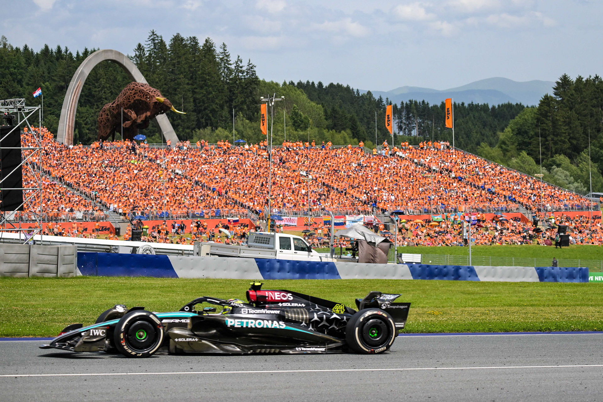 Lewis Hamilton #44, Mercedes-AMG Petronas F1 Team;Formel 1 GP Austria / Österreich. Sonntag, 30.06.2024