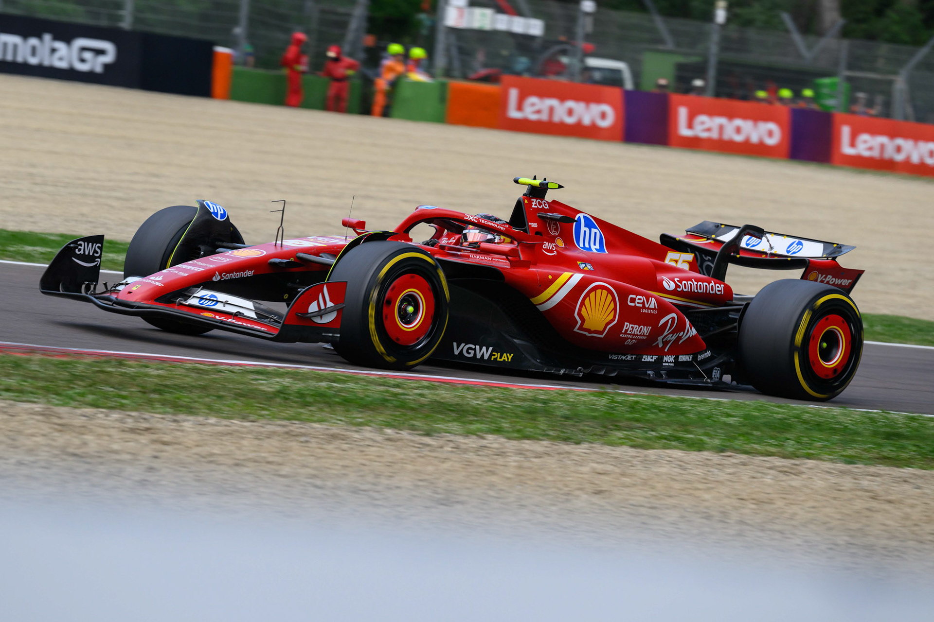 Carlos Sainz #55, Scuderia Ferrari; F1 GP Imola / Italien Sonntag, 19.05.2024