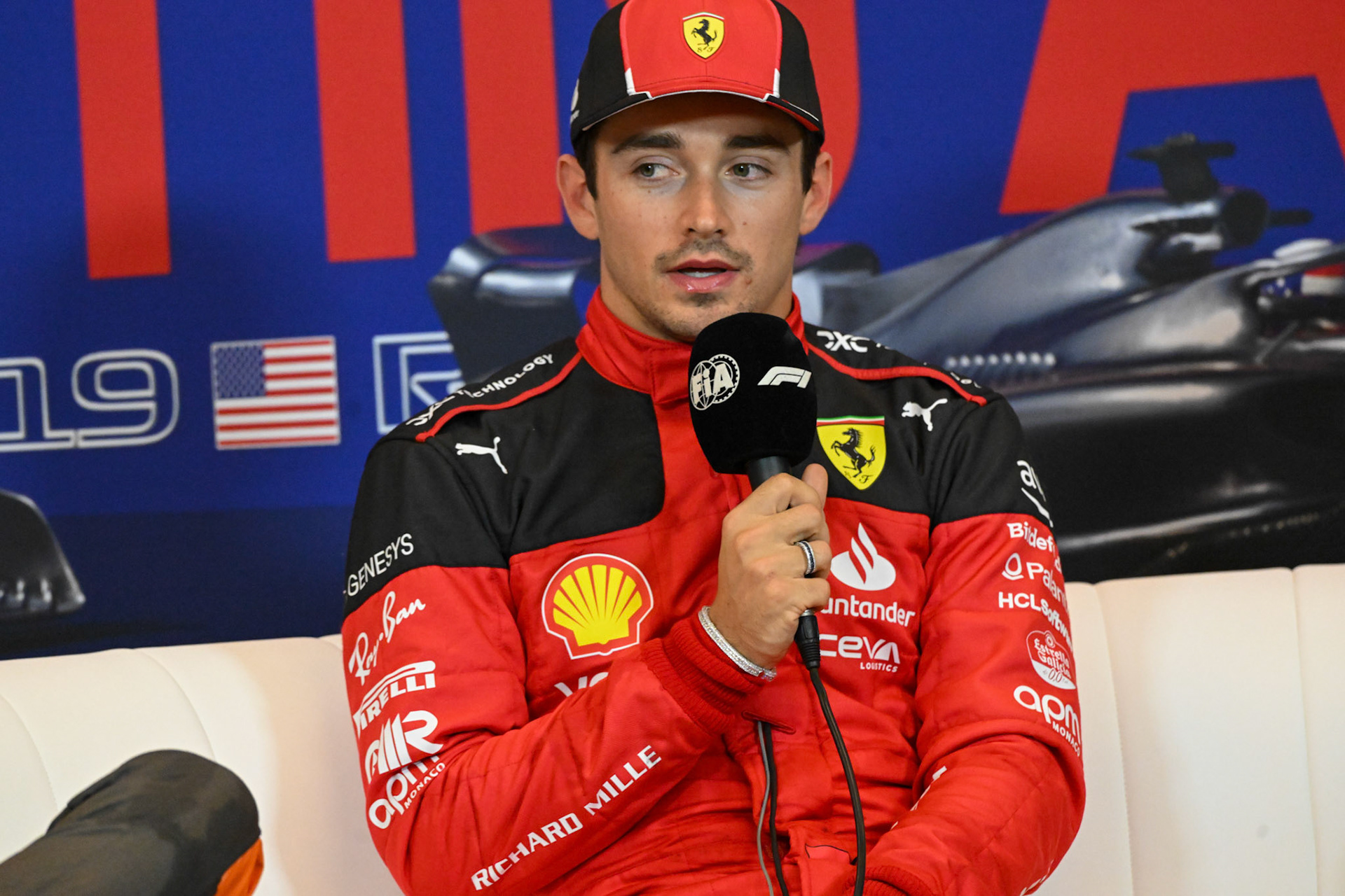 Charles Leclerc (MCO) Scuderia Ferrari;Formel 1 GP USA Austin Texas. Samstag 21.10.2023