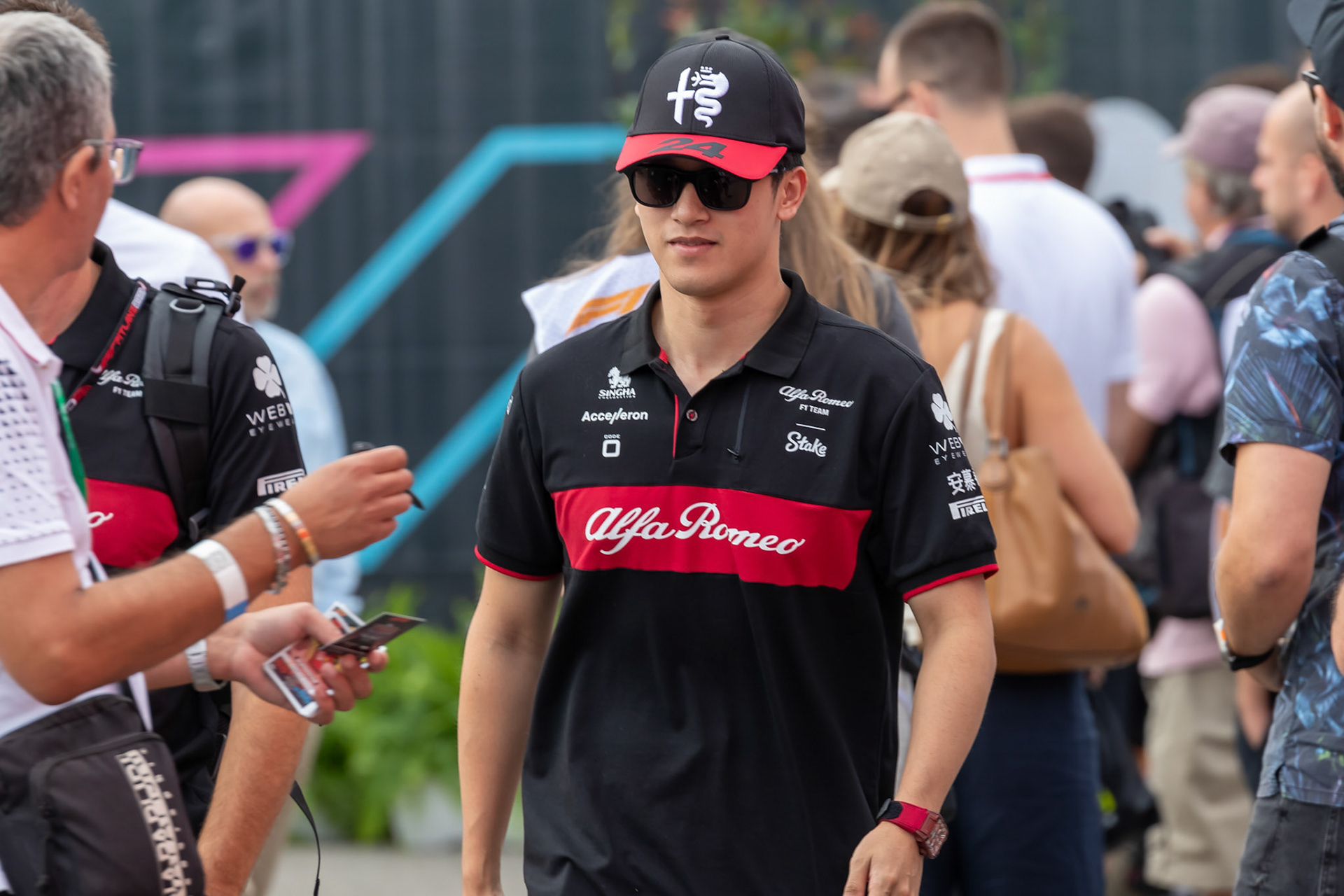 Guanyu Zhou (CHN) Alfa Romeo F1 Team;Formel 1 GP Italien / Monza. Samstag, 02.09.2023