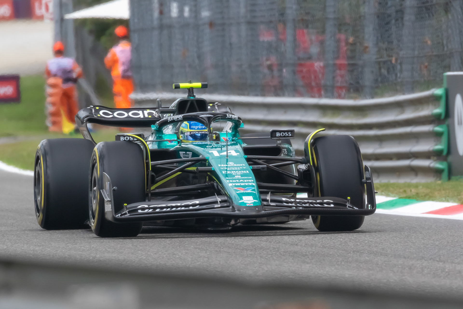 Fernando Alonso (ESP) Aston Martin Formula One Team; Formel 1 GP Italien / Monza. Freitag, 01.09.2023