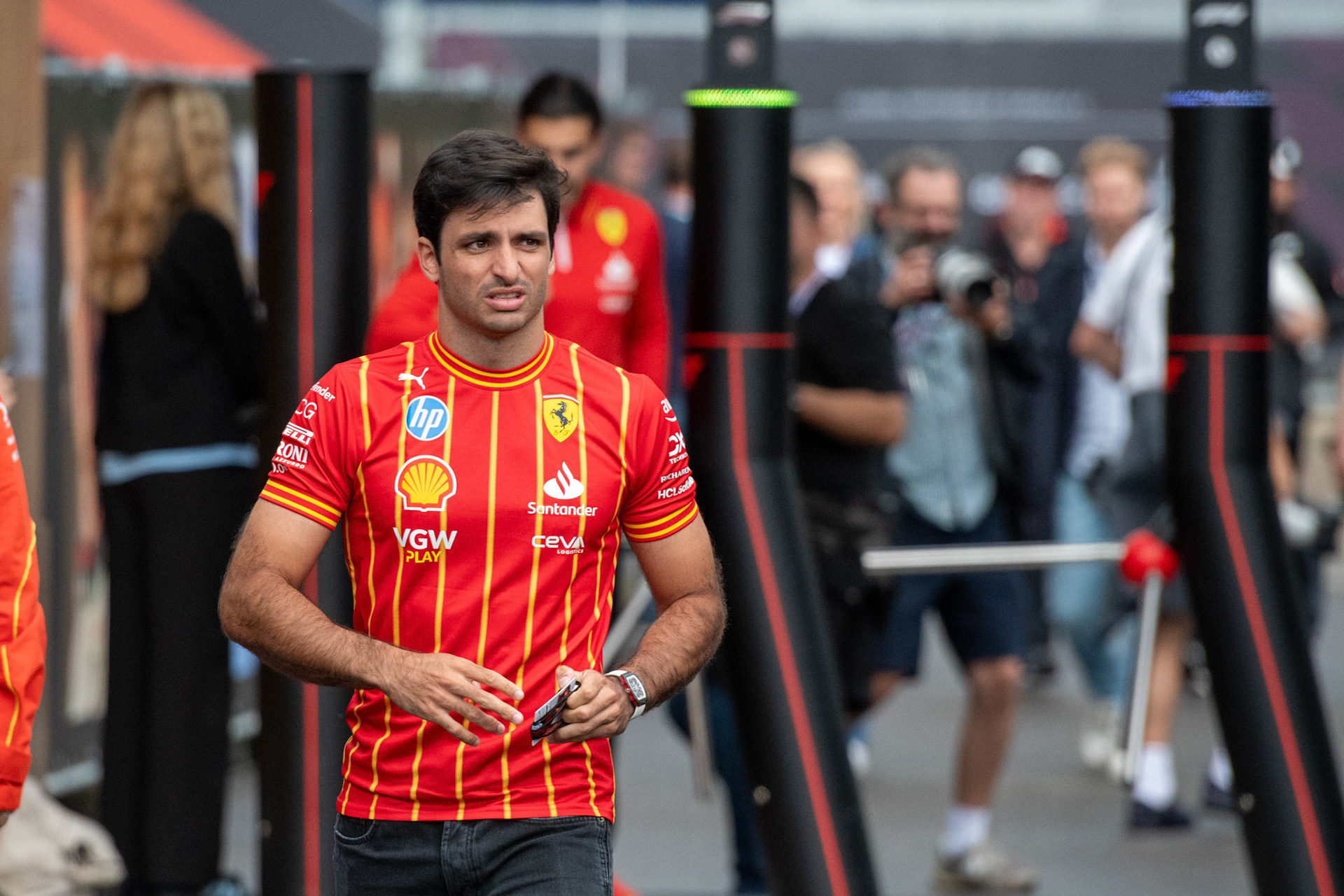 Carlos Sainz #55, Scuderia Ferrari;Formel 1 GP Austria / Österreich. Donnerstag, 27.06.2024