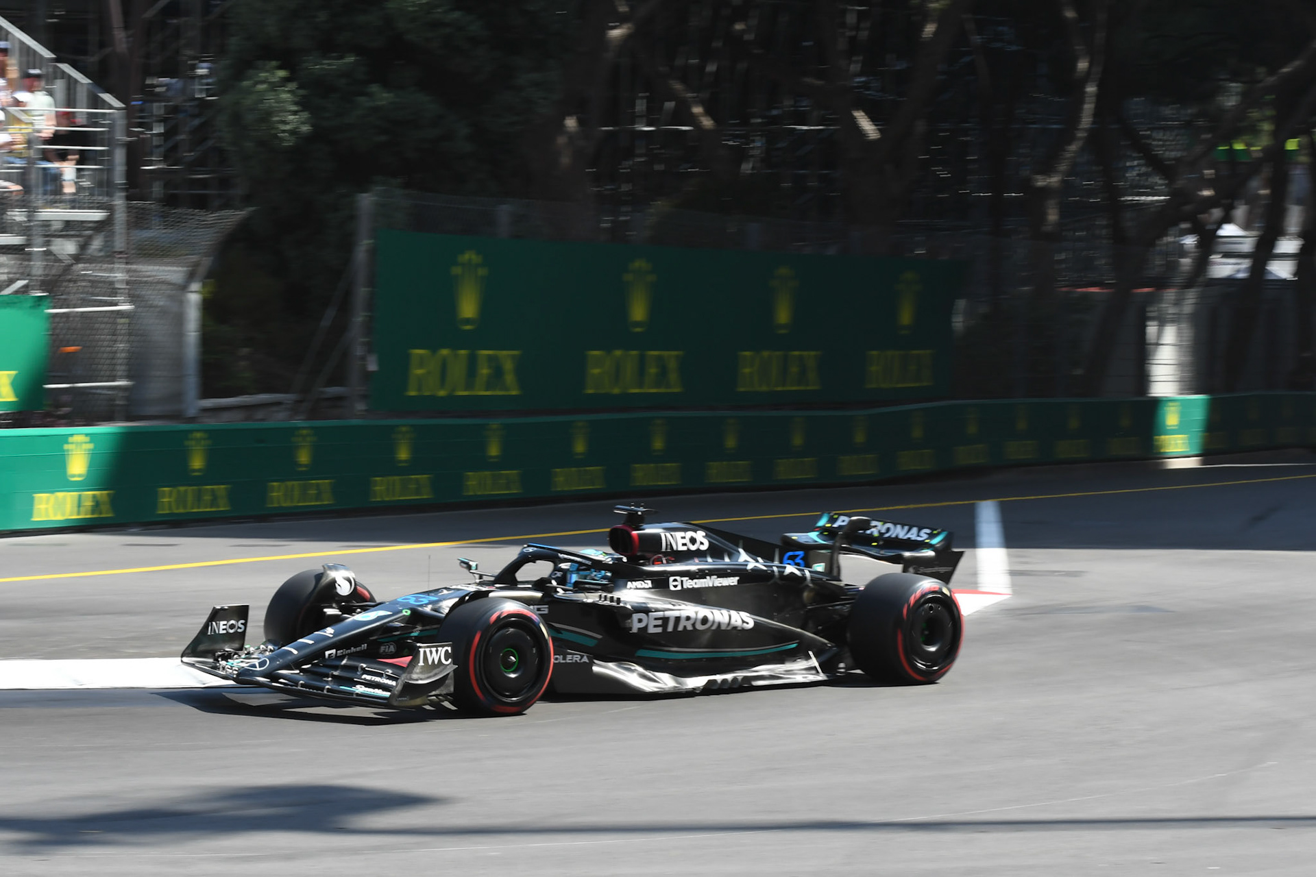 George Russell (GBR) Mercedes AMG F1 Team; Formel 1 GP Monaco. Samstag 27.05.2023
