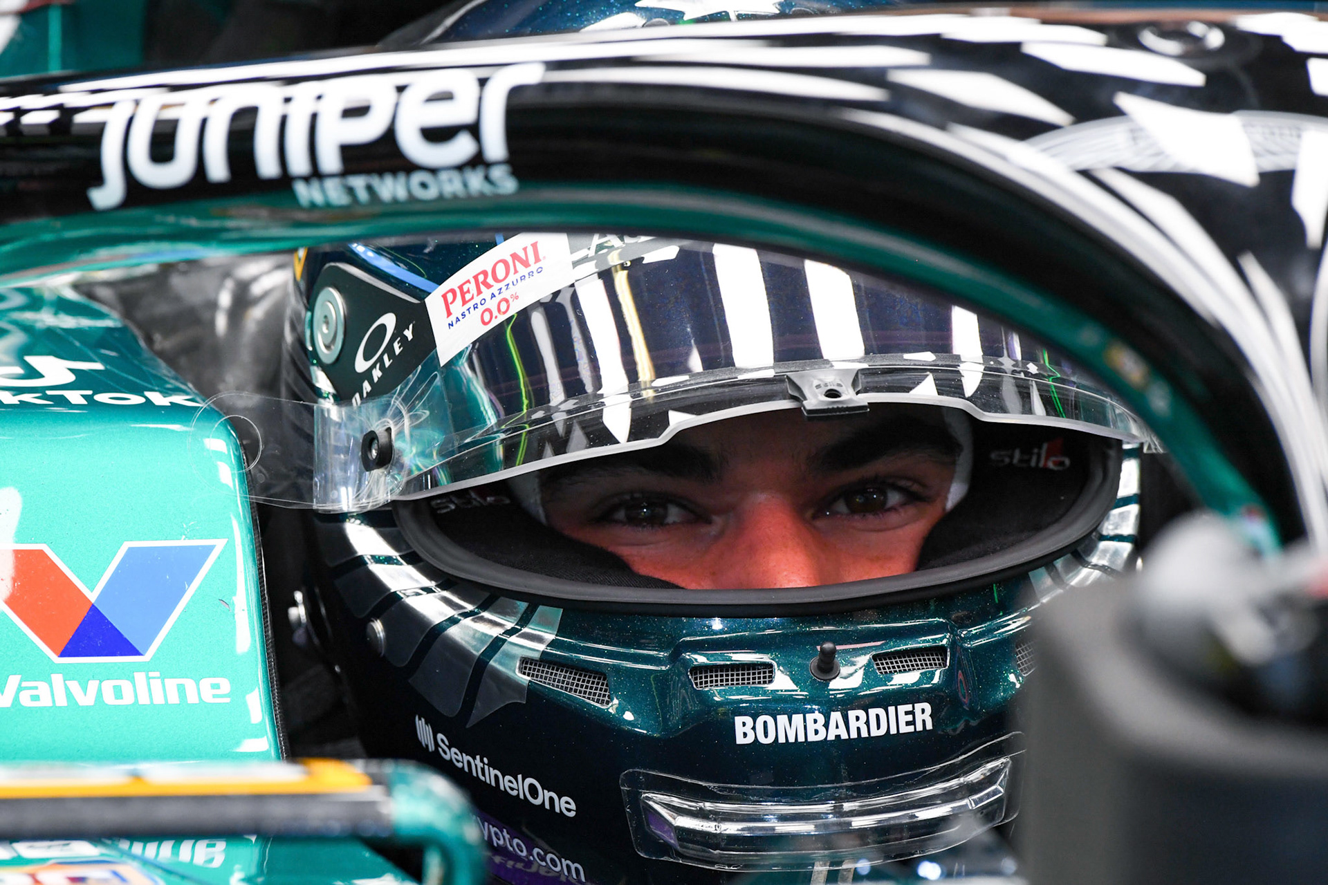 Lance Stroll (CAN) Aston Martin Formula One Team; Formel 1 GP Abu Dhabi. Freitag 24.11.2023