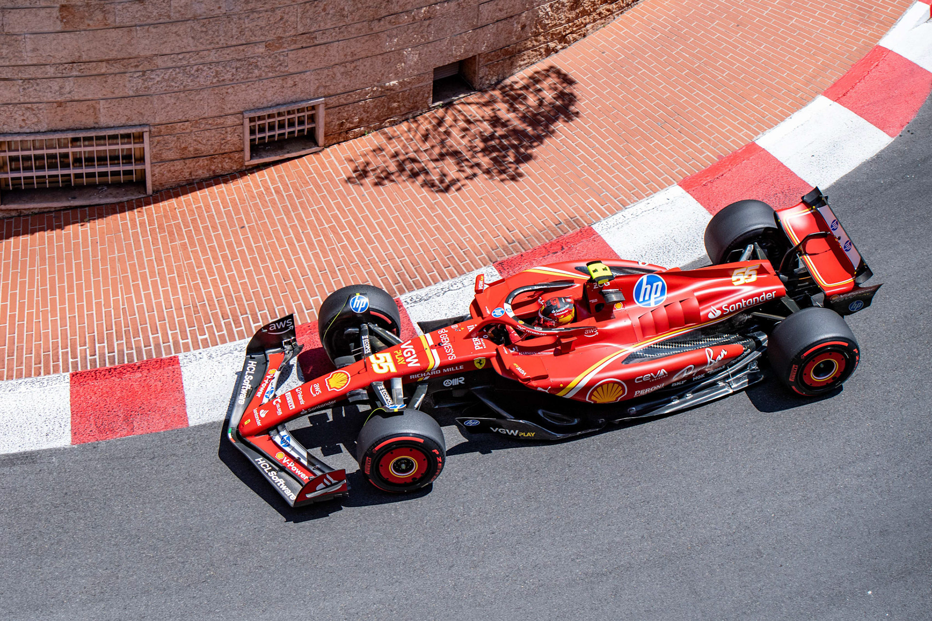 Carlos Sainz #55, Scuderia Ferrari; Formel1 GP Monaco Samstag, 25.05.2024