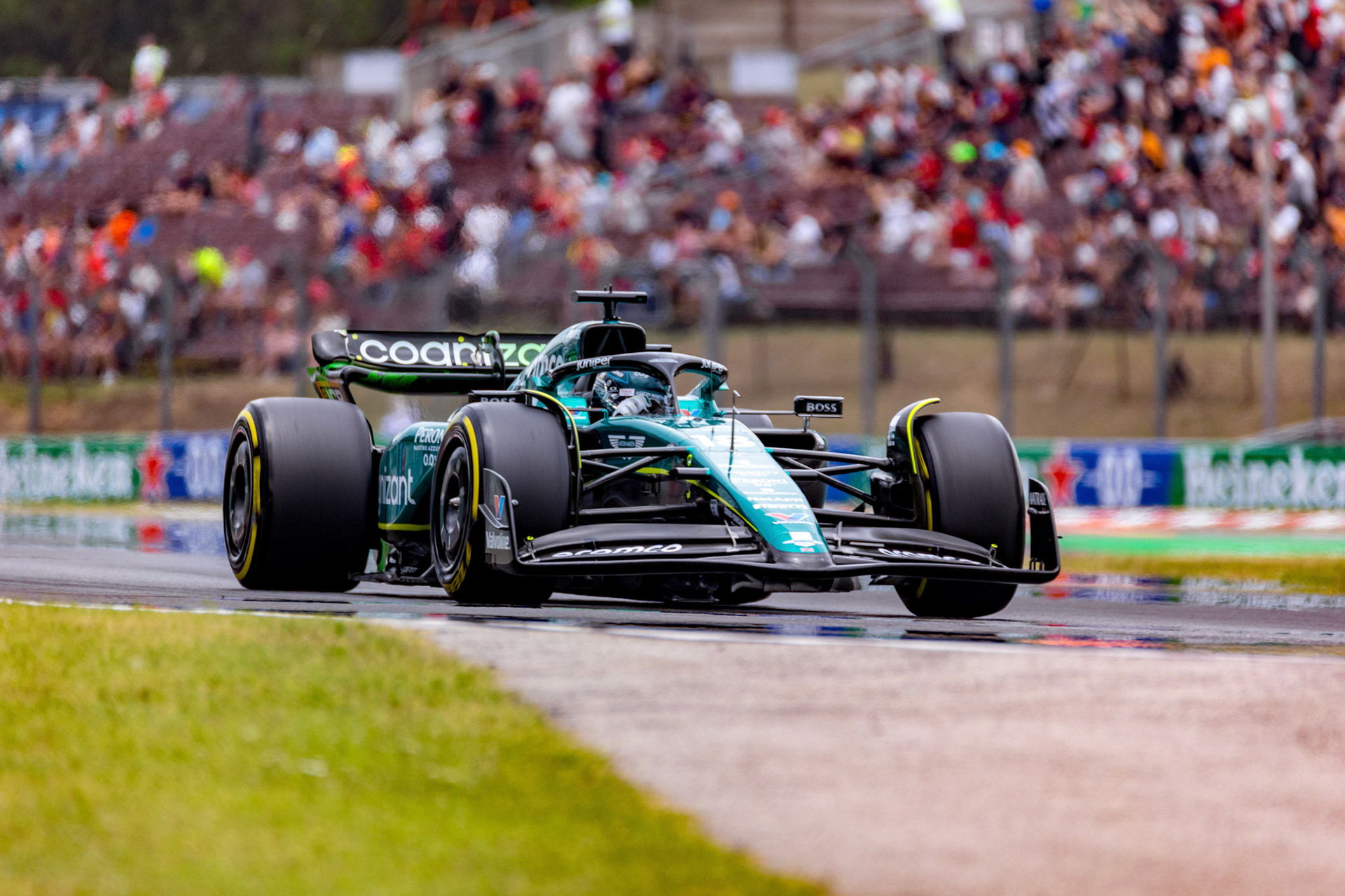 Lance Stroll (CAN) Aston Martin Formula One Team; Formel 1 GP Budapest / Ungarn. Feitag, 21.07.2023