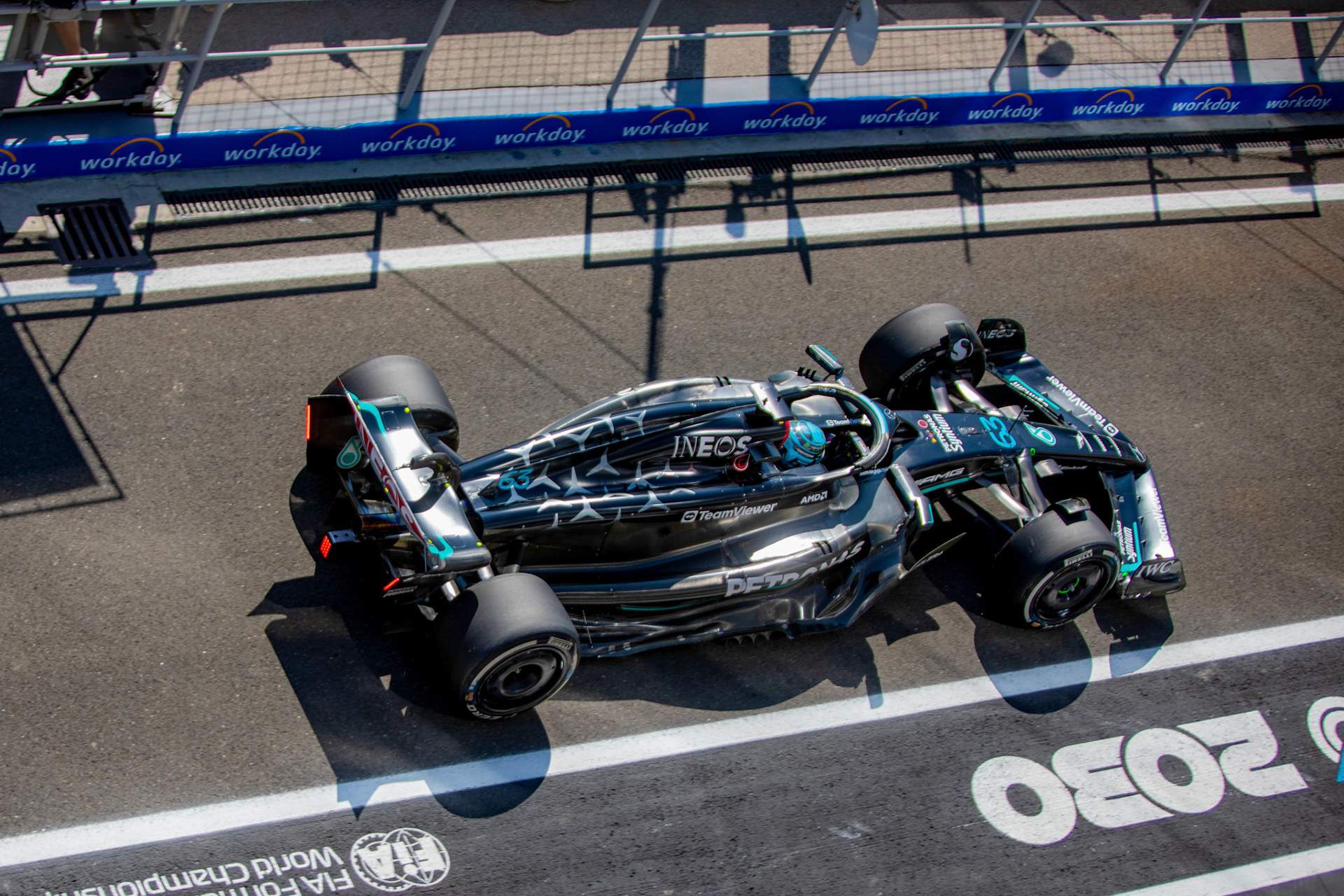 George Russell (GBR) Mercedes AMG F1 Team; Formel 1 GP Budapest / Ungarn. Sonntag, 23.07.2023