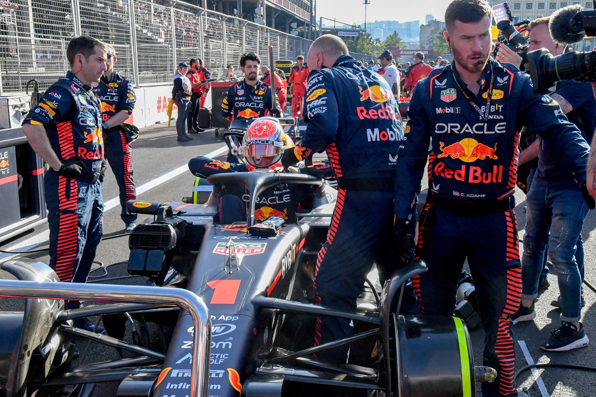 Max Verstappen (NED) Red Bull Racing; Formel 1 GP Baku Azerbaijan. Samstag 29.04.2023