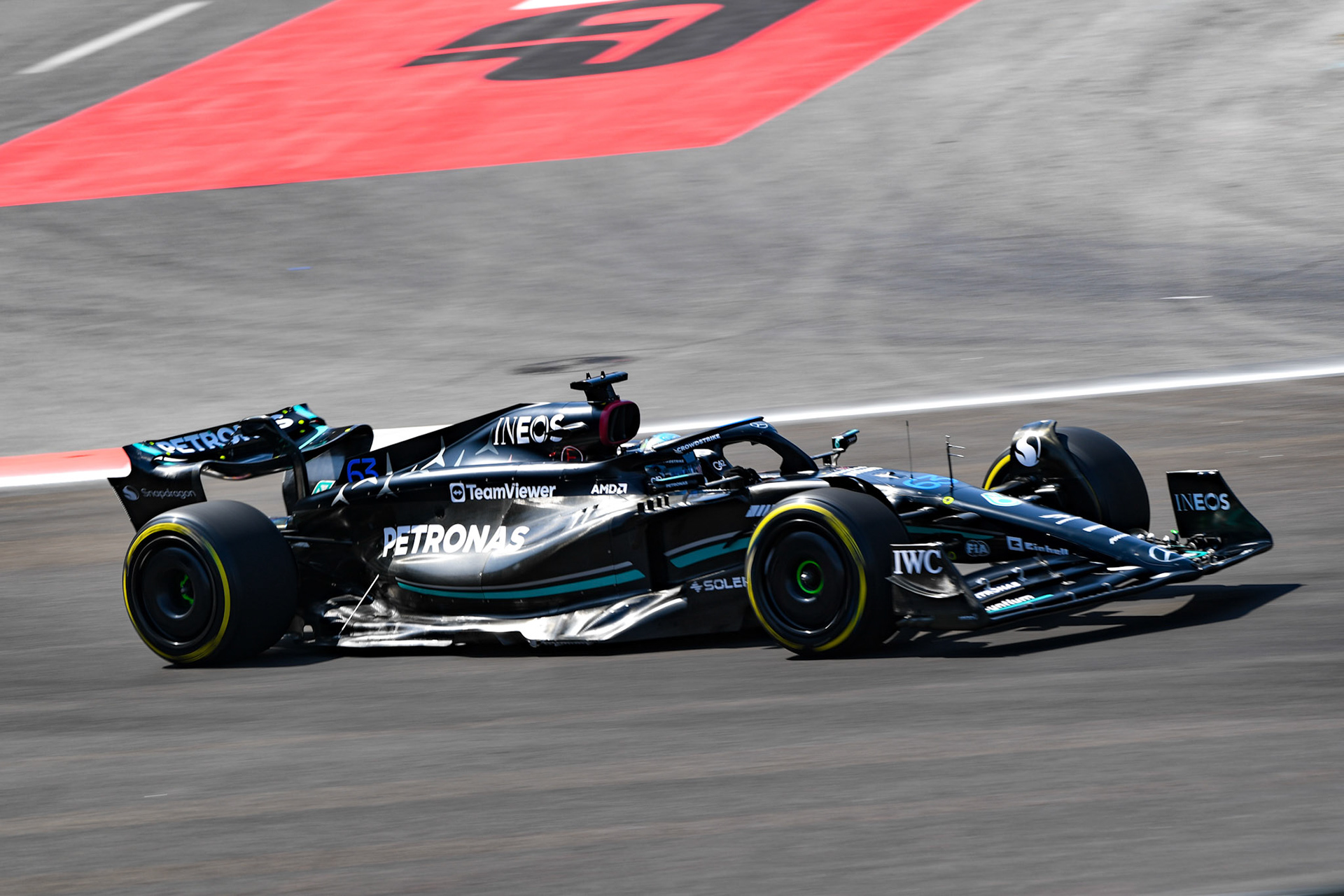George Russell (GBR) Mercedes AMG F1 Team; Formel 1 GP Baku Azerbaijan. Freitag 28.04.2023