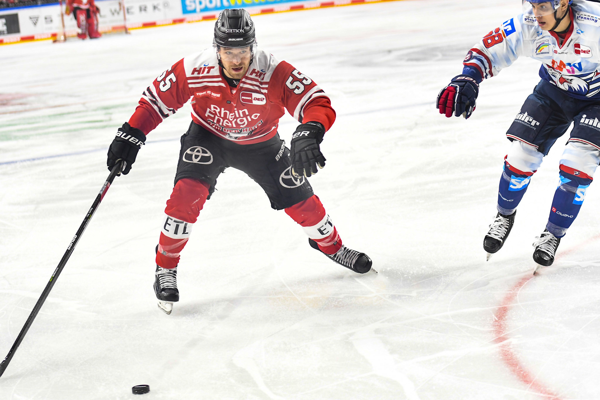 Carter Proft; DEL Kölner Haie - Adler Mannheim, 17.03.2023