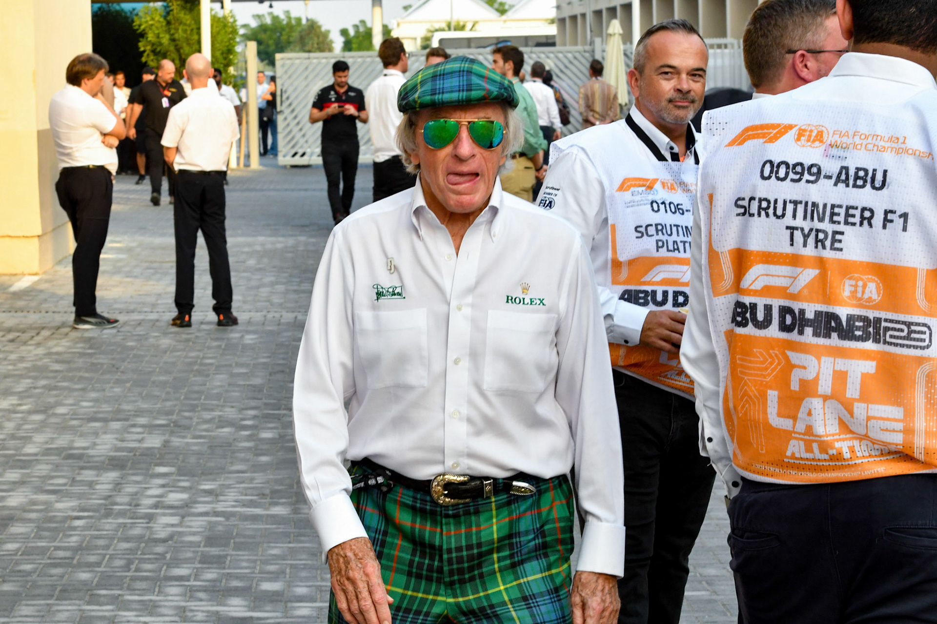 Jackie Stewart; Formel 1 GP Abu Dhabi. Freitag 24.11.2023