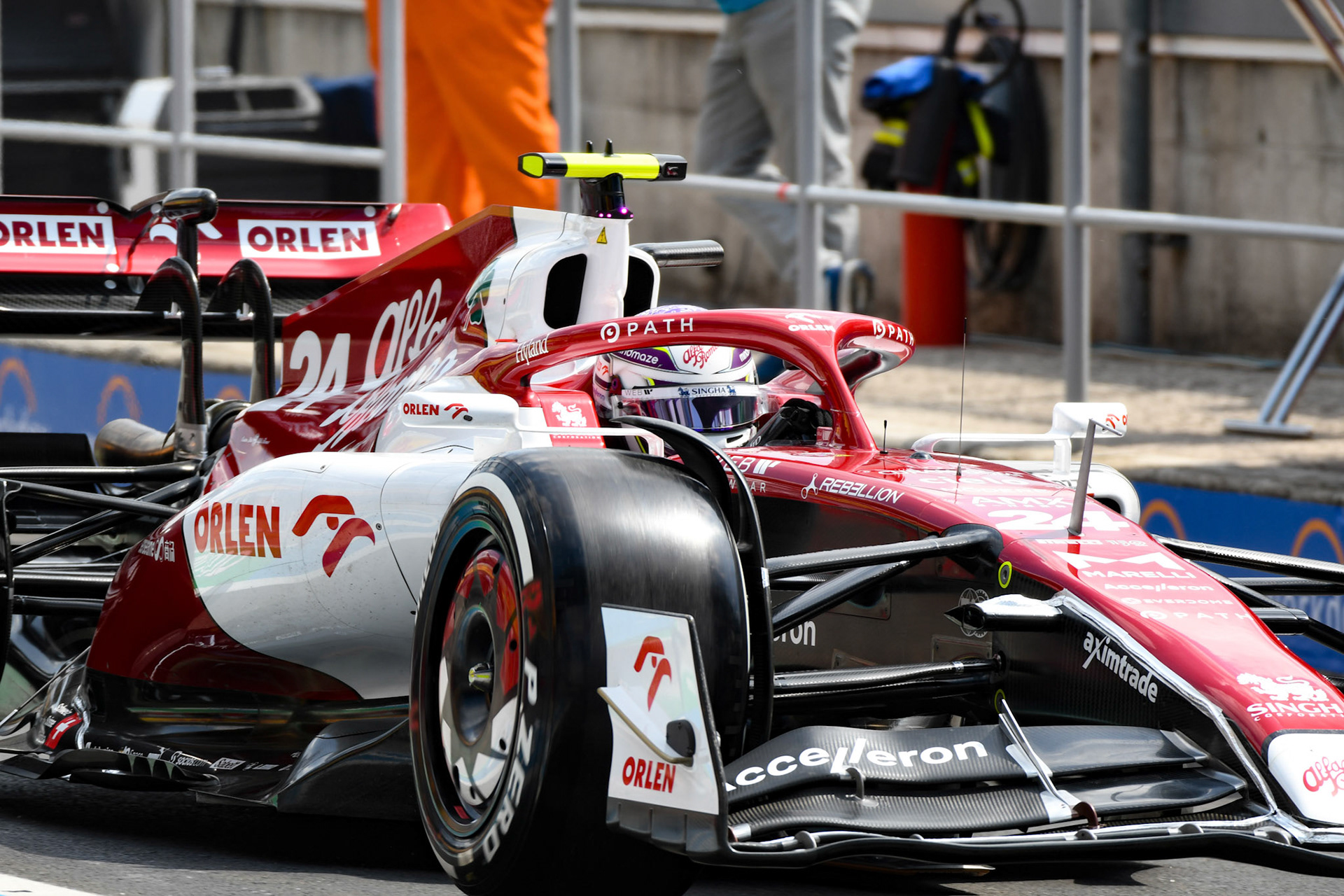 Guanyu Zhou (CHN) Alfa Romeo Racing; Formel 1 Ungarn am 29.07.2022