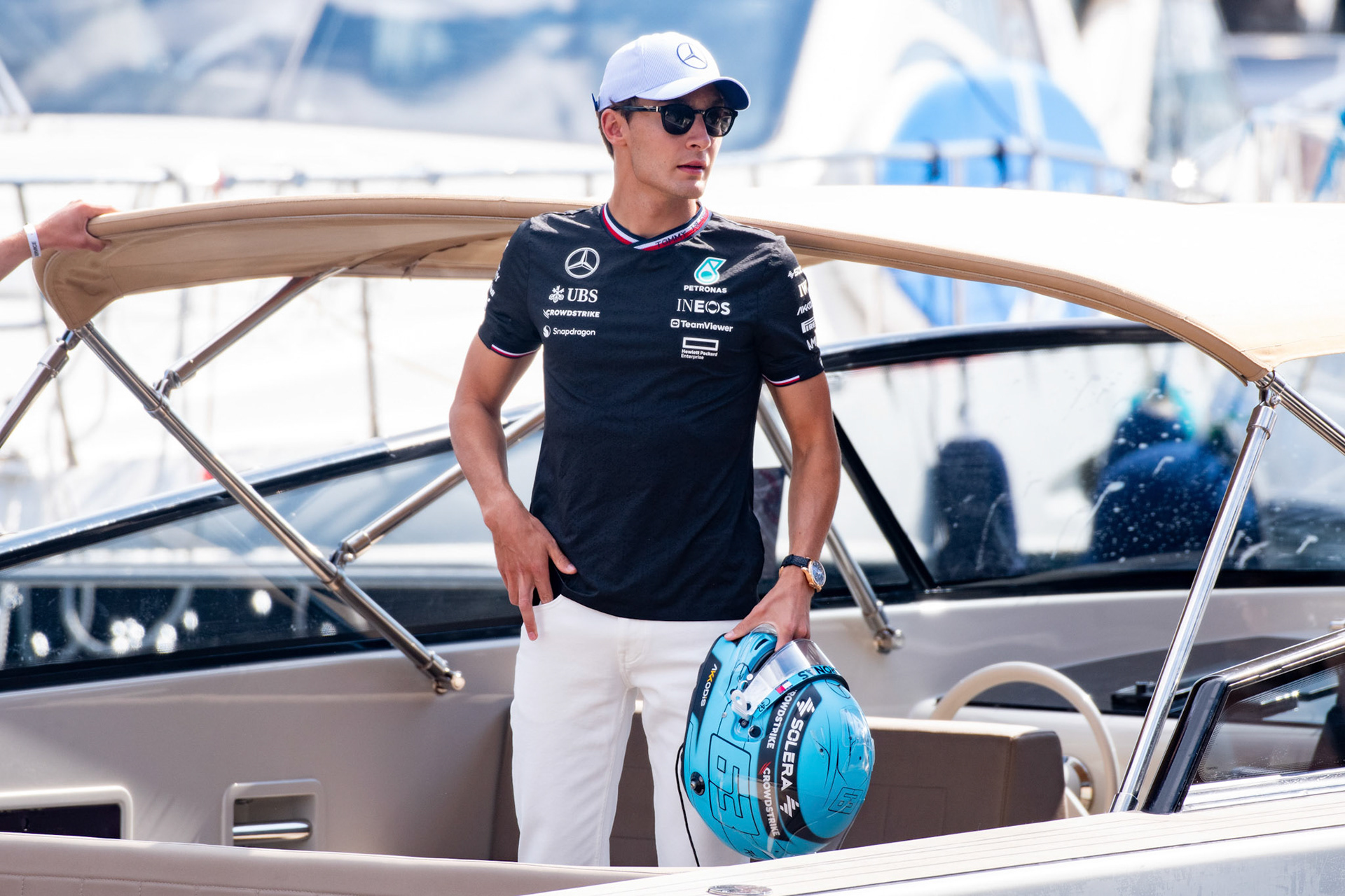 George Russell #63, Mercedes-AMG Petronas F1 Team; Formel1 GP Monaco Samstag, 25.05.2024