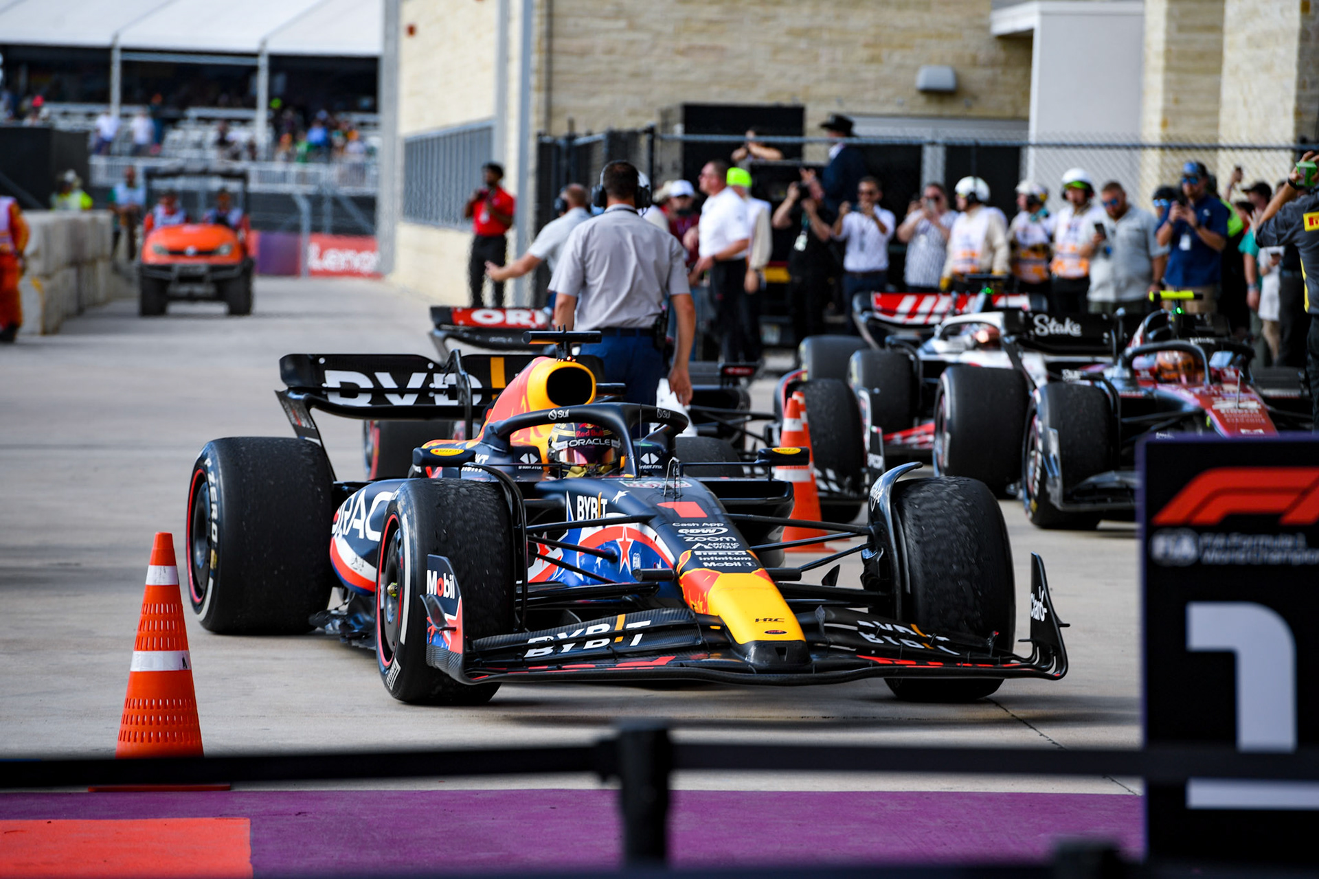 Max Verstappen (NED) Red Bull Racing;Formel 1 GP USA Austin Texas. Sonntag 22.10.2023