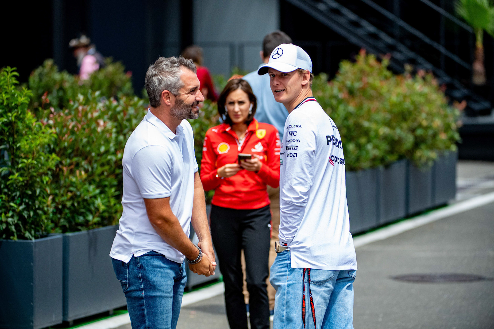 Mick Schumacher und Timo Glock;Formel 1 GP Austria / Österreich. Donnerstag, 27.06.2024