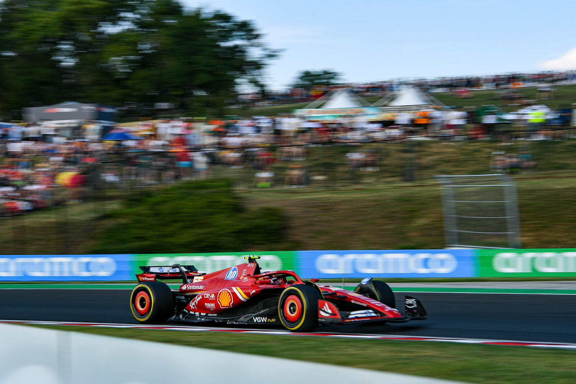 Carlos Sainz #55, Scuderia Ferrari;Formel 1 Budapest / Ungarn, 20.07.2024