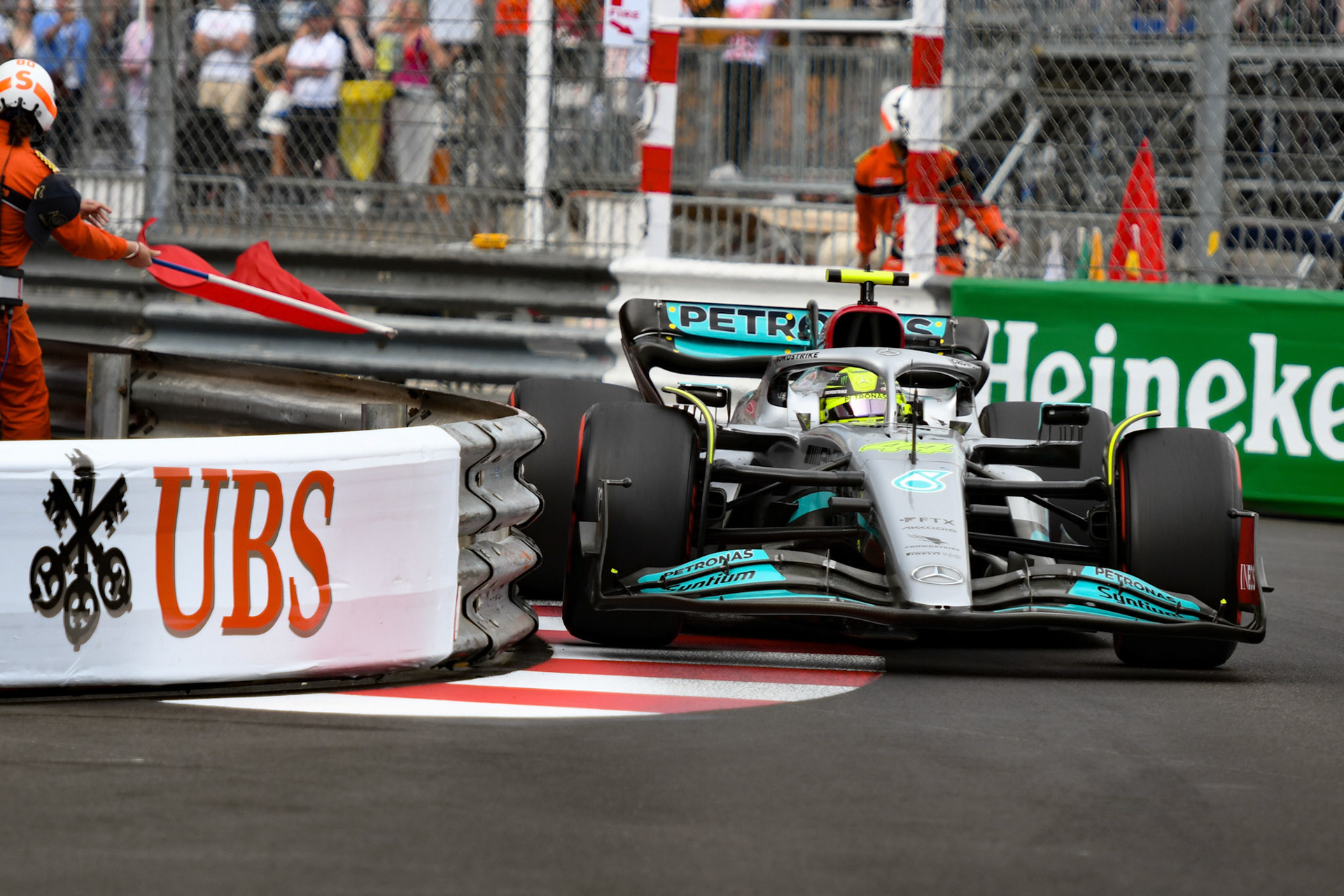 Lewis Hamilton (GBR) Merceds AMG Petronas F1 Team; Formel 1 Monaco am 28.05.2022