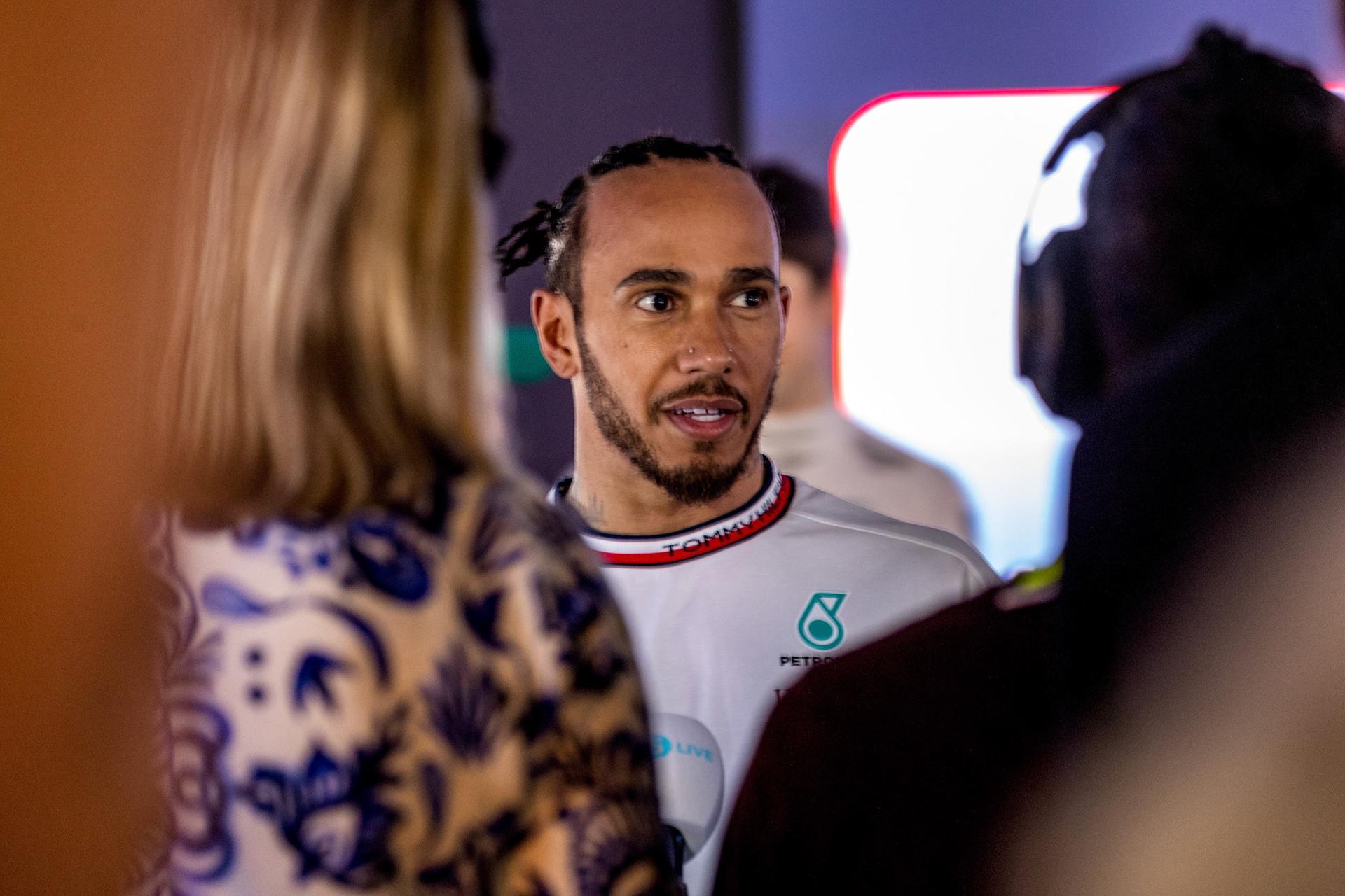 Lewis Hamilton (GBR) Mercedes AMG F1 Team; Formel 1 GP Bahrain. Samstag 04.03.2023
