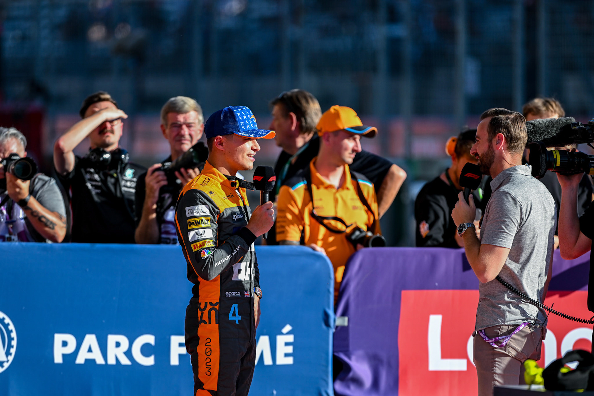 Lando Norris (GBR) McLaren F1 Team; Formel 1 GP USA Austin Texas. Samstag 21.10.2023