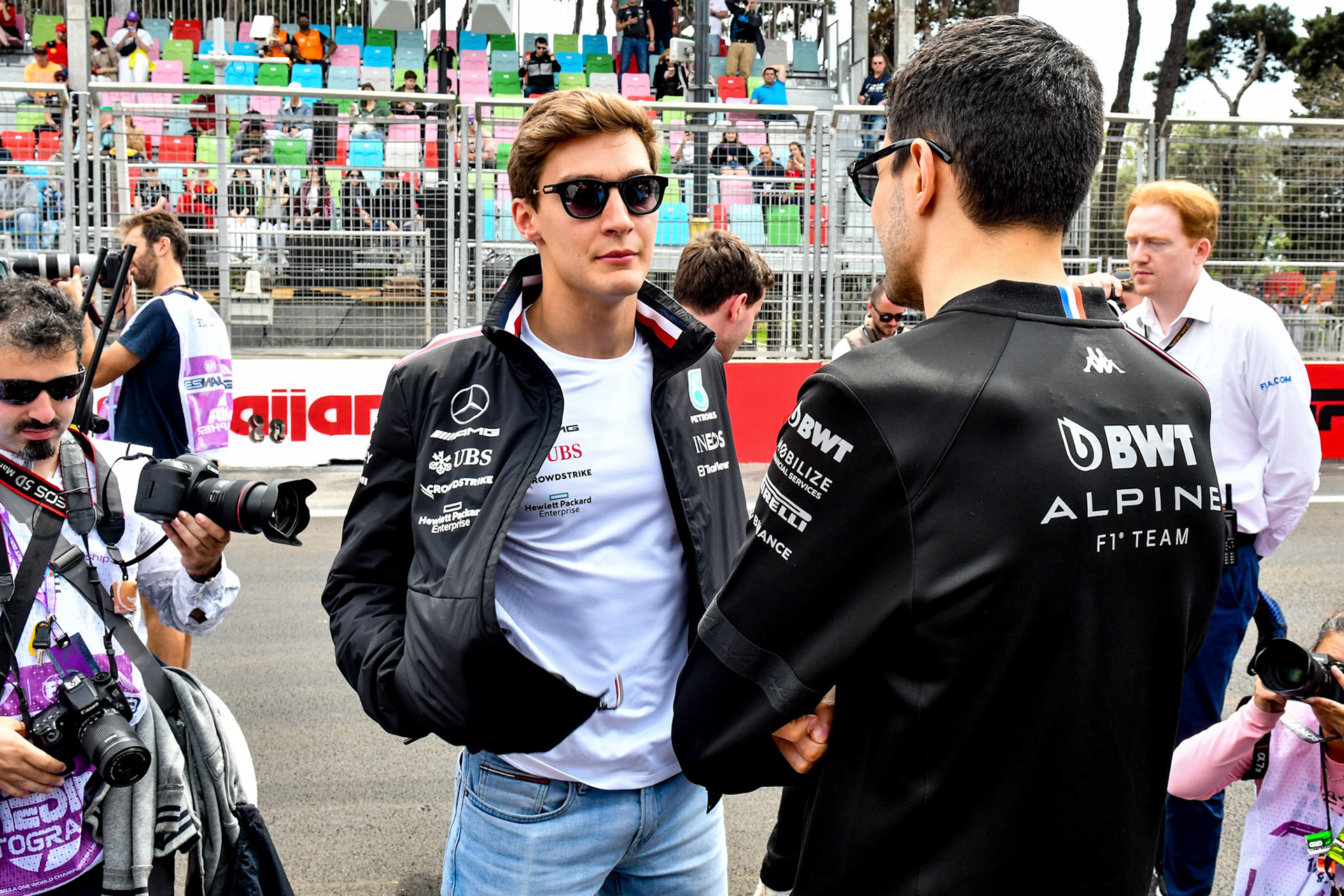 George Russell (GBR) Mercedes AMG F1 Team; Formel 1 GP Baku Azerbaijan. Sonntag 30.04.2023