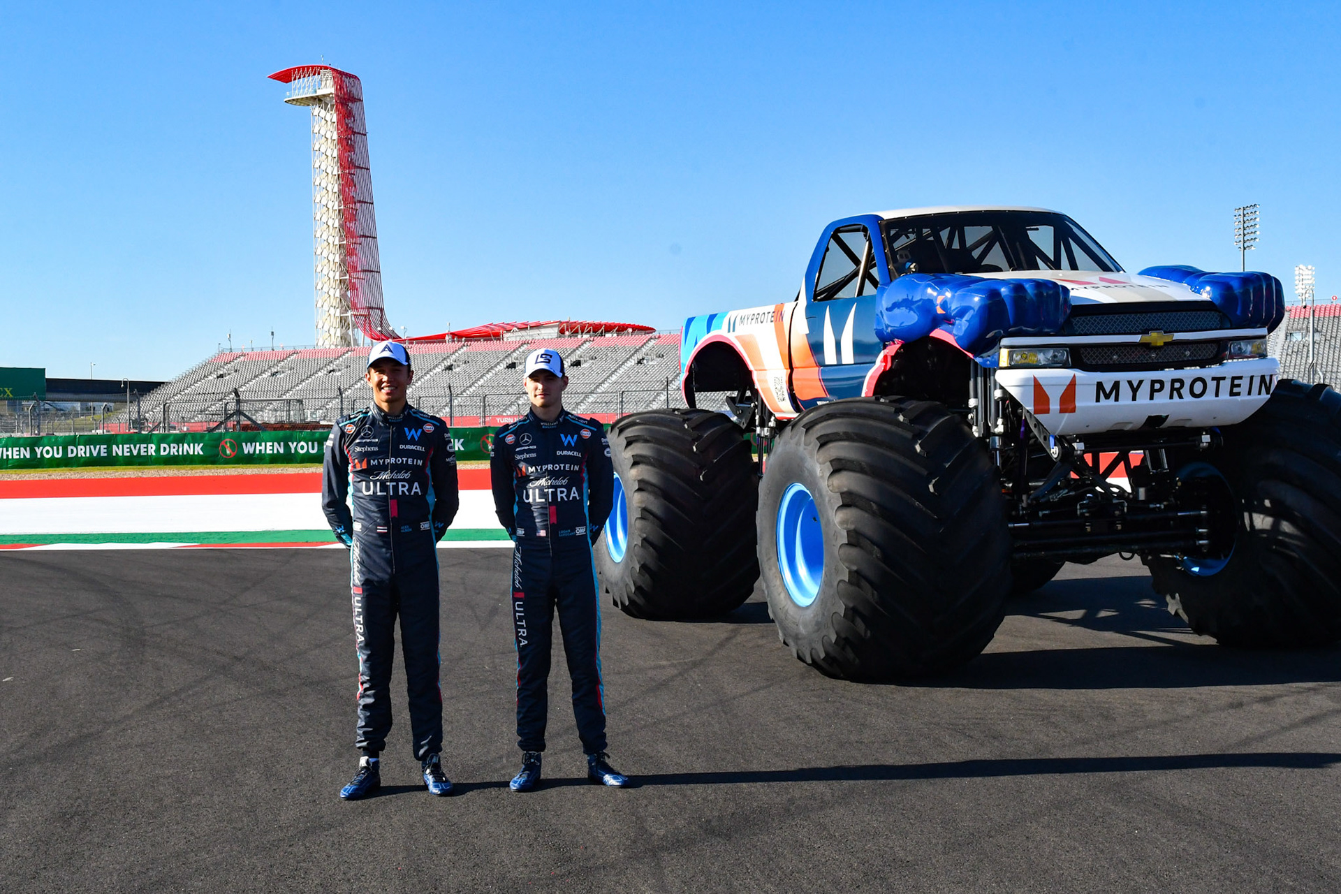 Alexander Albon und Logan Sargeant, Williams Racing;Formel 1 GP USA Austin Texas. Freitag 20.10.2023