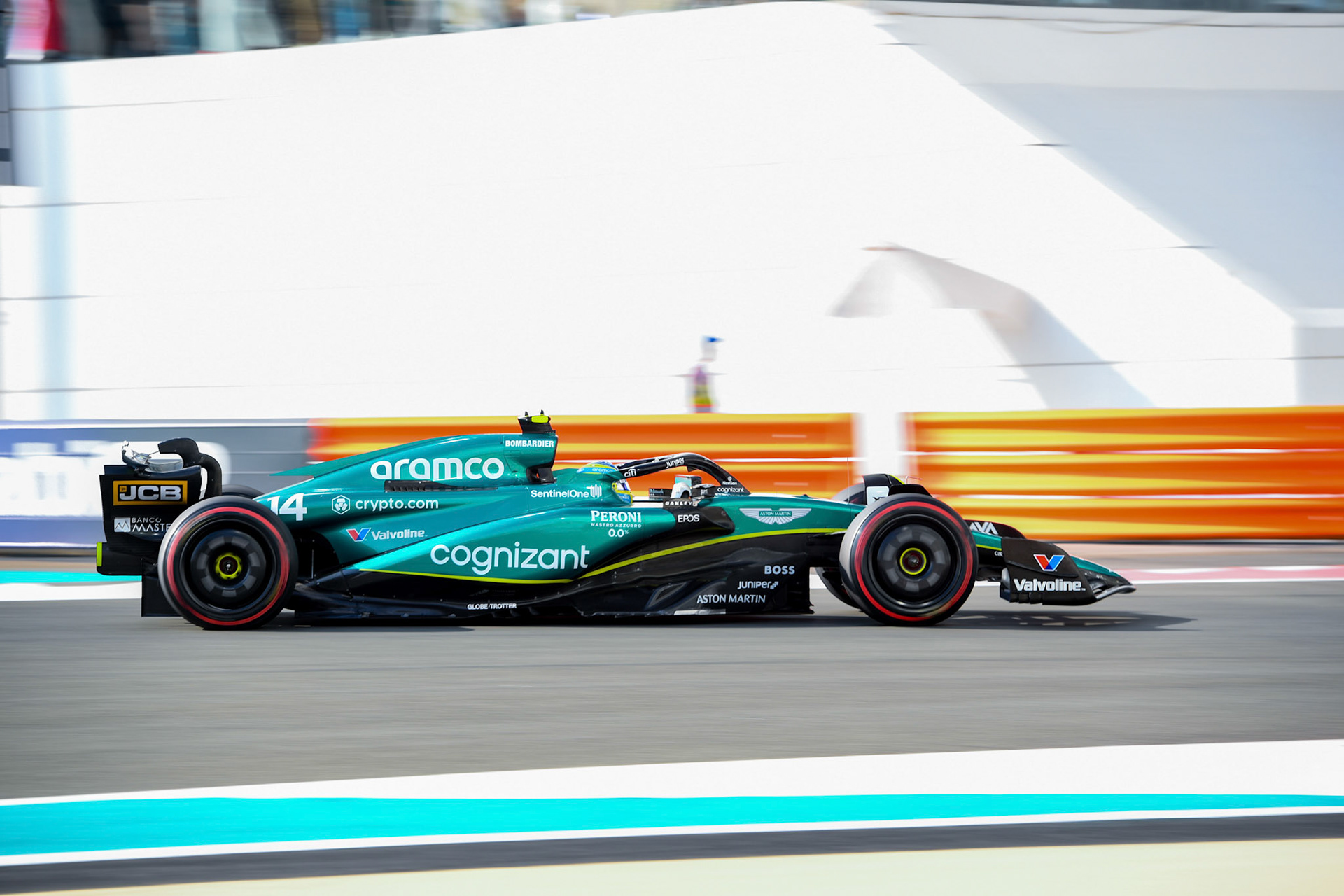 Fernando Alonso (ESP) Aston Martin Formula One Team; Formel 1 GP Abu Dhabi. Samstag 25.11.2023