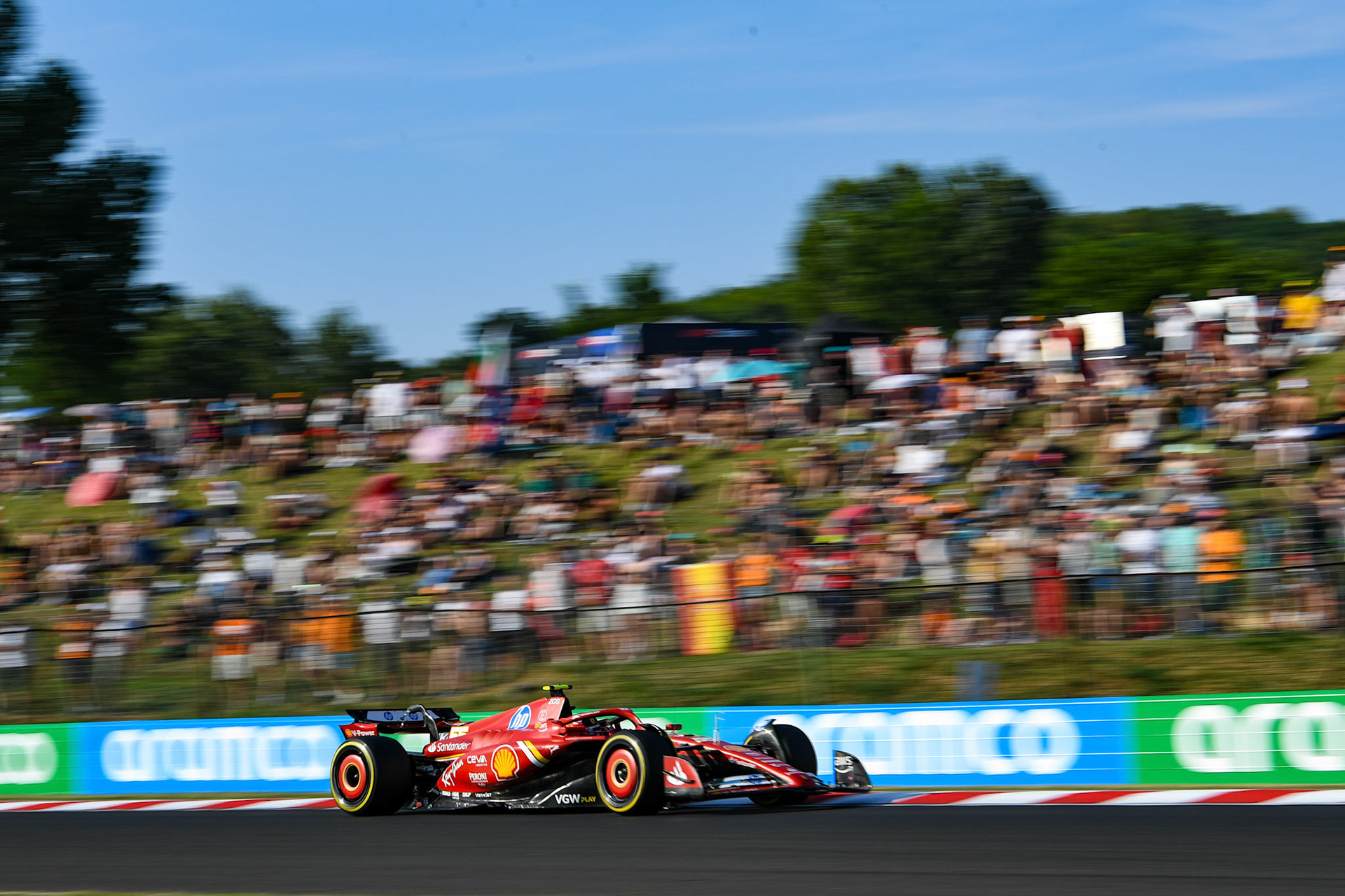 Carlos Sainz #55, Scuderia Ferrari;Formel 1 Budapest / Ungarn, 20.07.2024