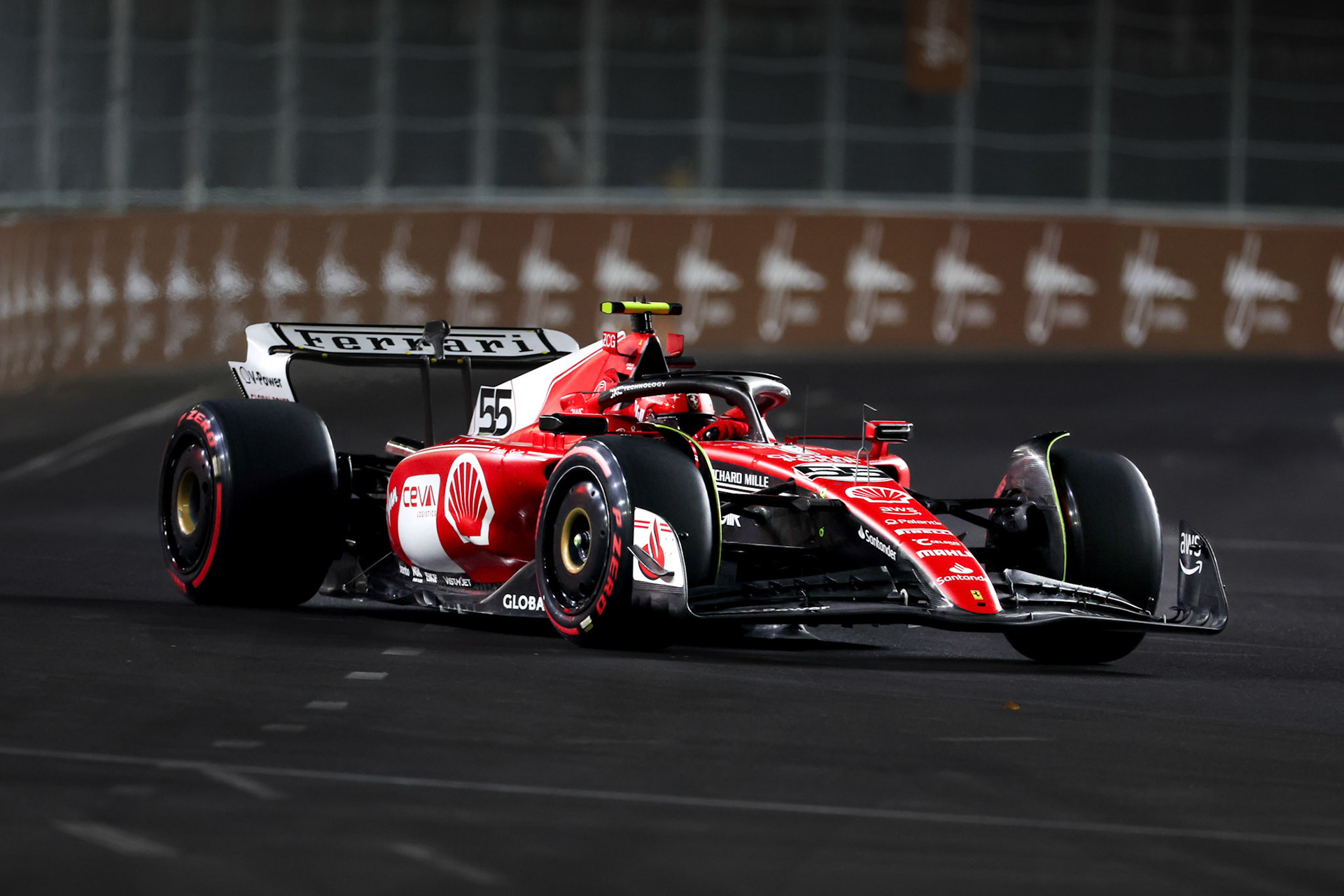 Carlos Sainz (ESP) Scuderia Ferrari; Formel 1 GP USA Las Vegas. Samstag 18.11.2023