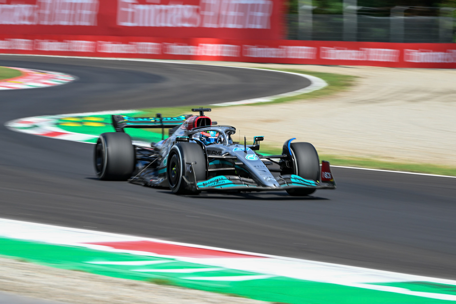 George Russell (GBR) Merceds AMG Petronas F1 Team; Formel 1 GP Italien Monza, Freitag, 09.09.2022